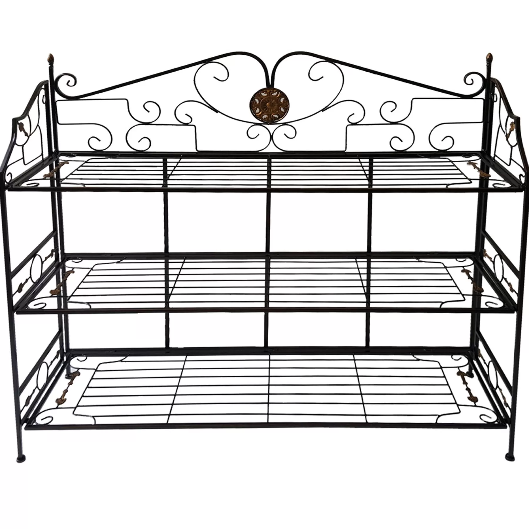 40In. Bronze/Gold 3 Tier, Large Bakers Rack Good Quality^* Shop