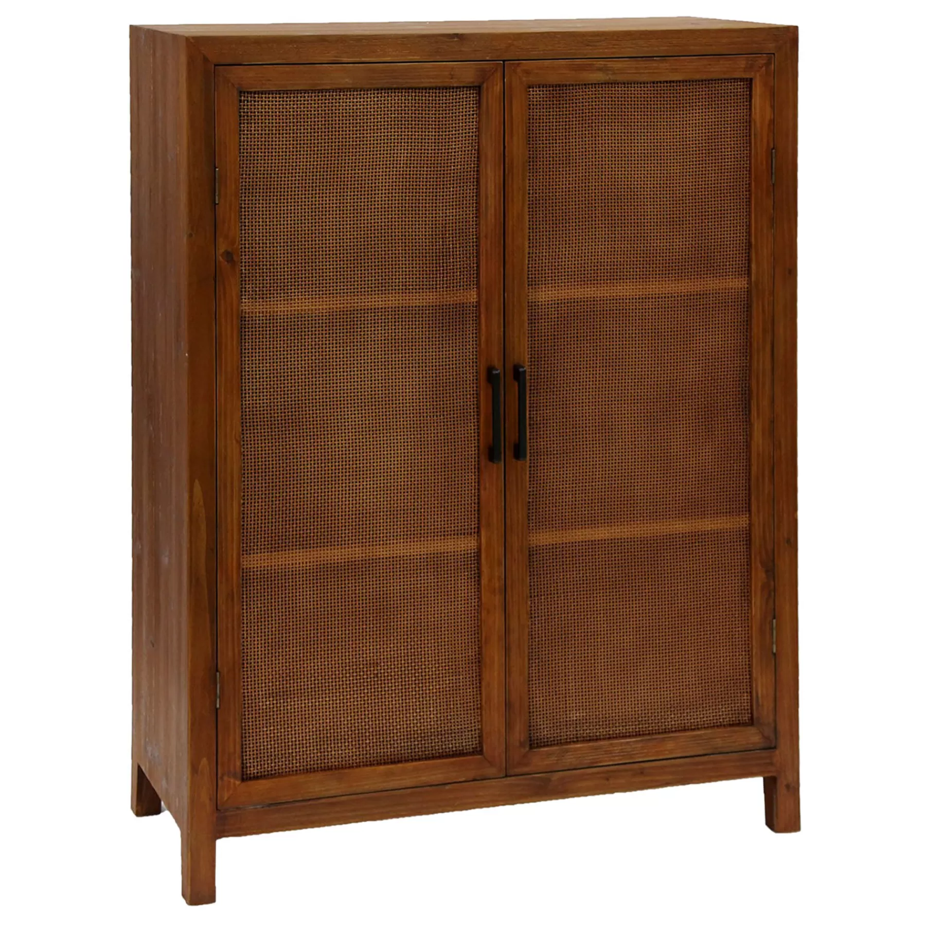 47In. Rattan 2 Door Wood Cabinet Promotion^* Sale