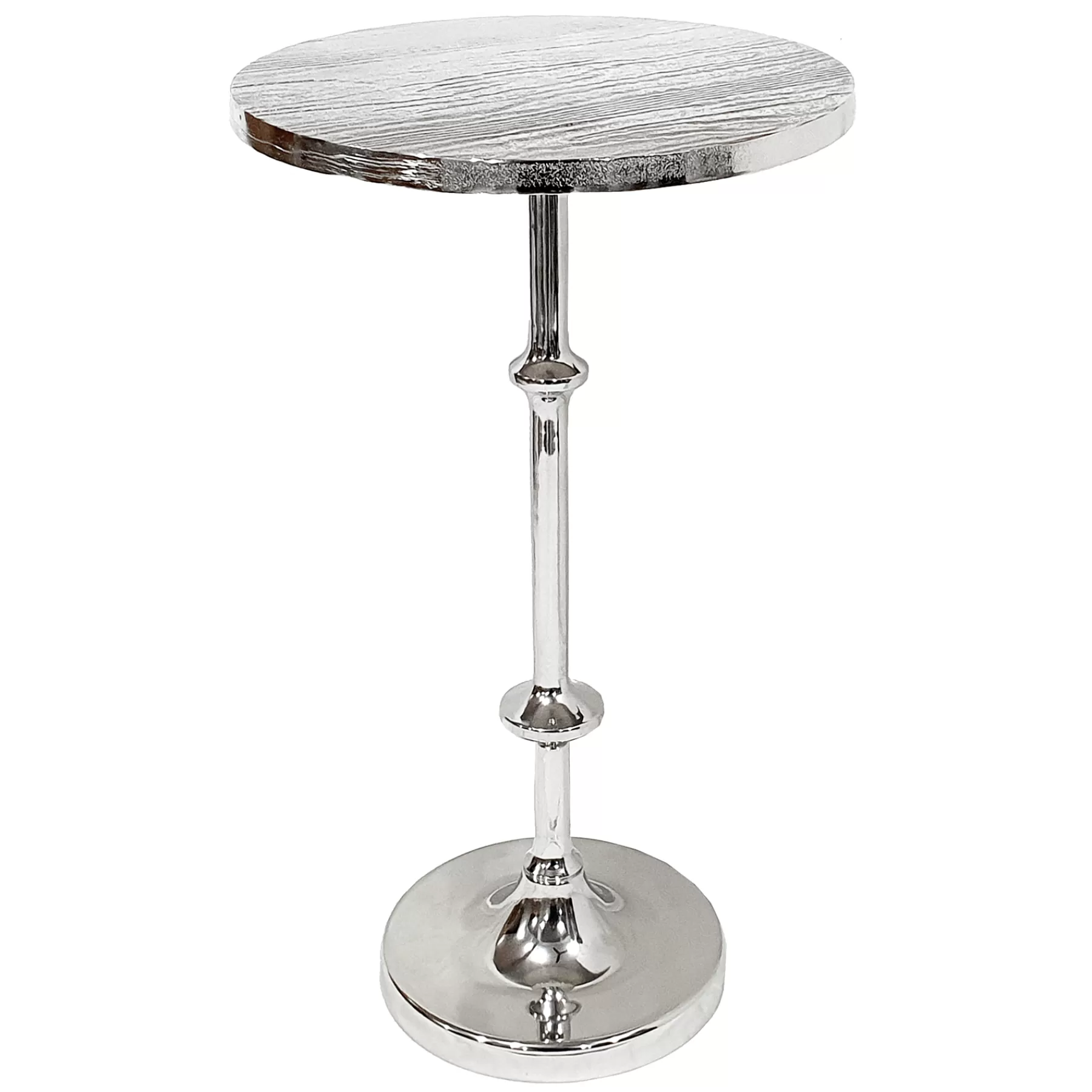 Calvin Silver Metal Accent Table, 22 Online Discount^* Discount