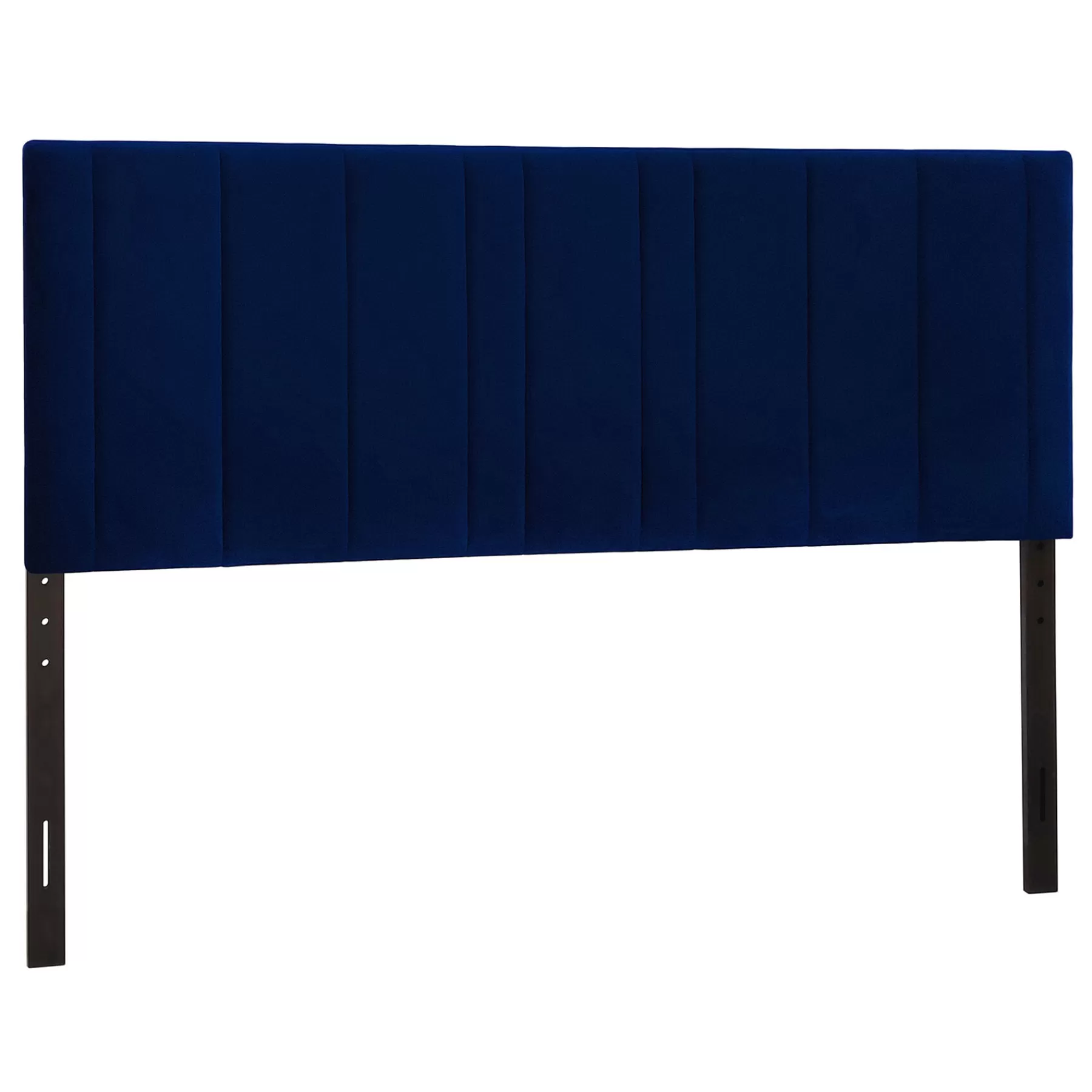 Chandler Channeled Navy Velvet King Headboard Bargain Sale^* Shop