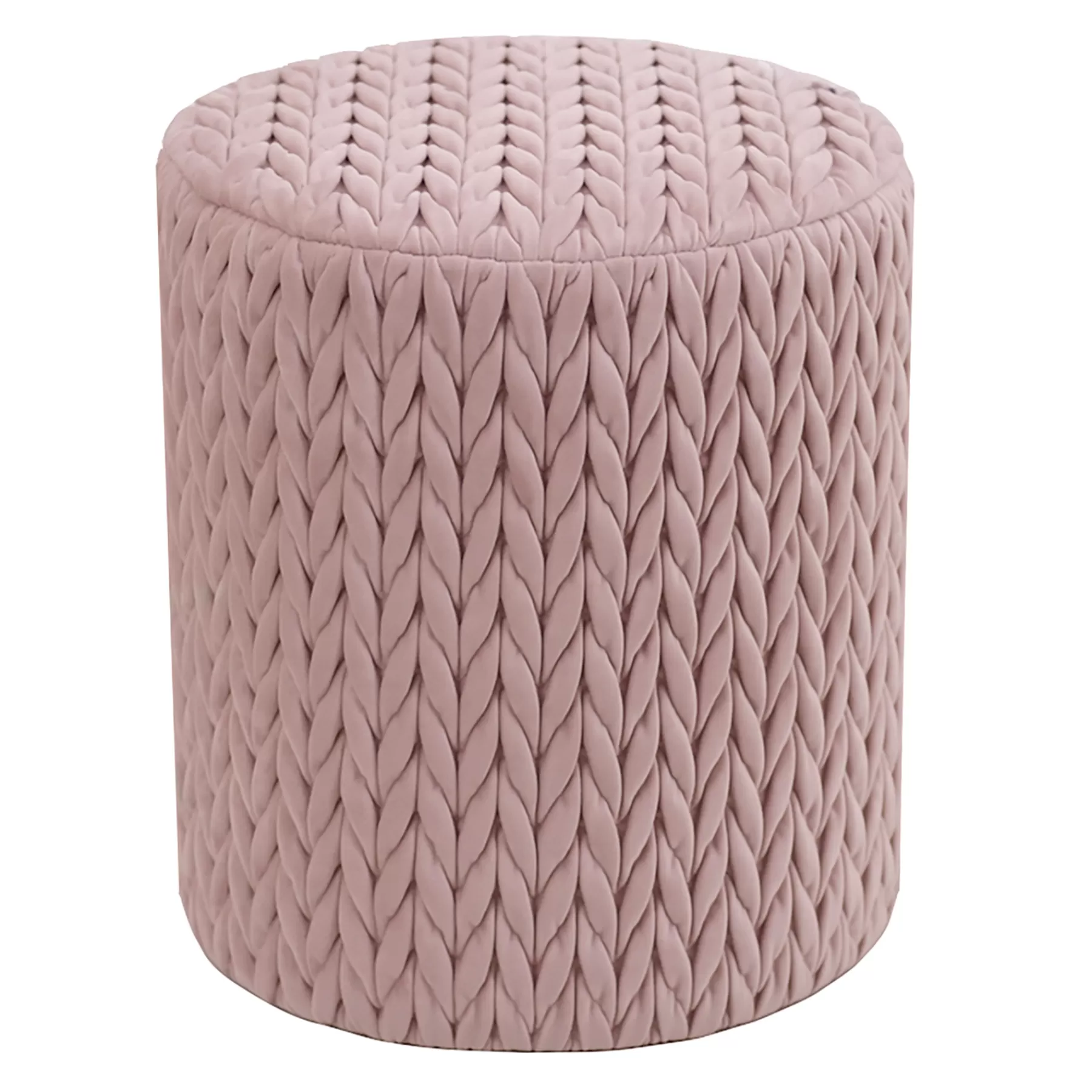 Cheryl Quilted Ottoman, Blush Discount^* Online