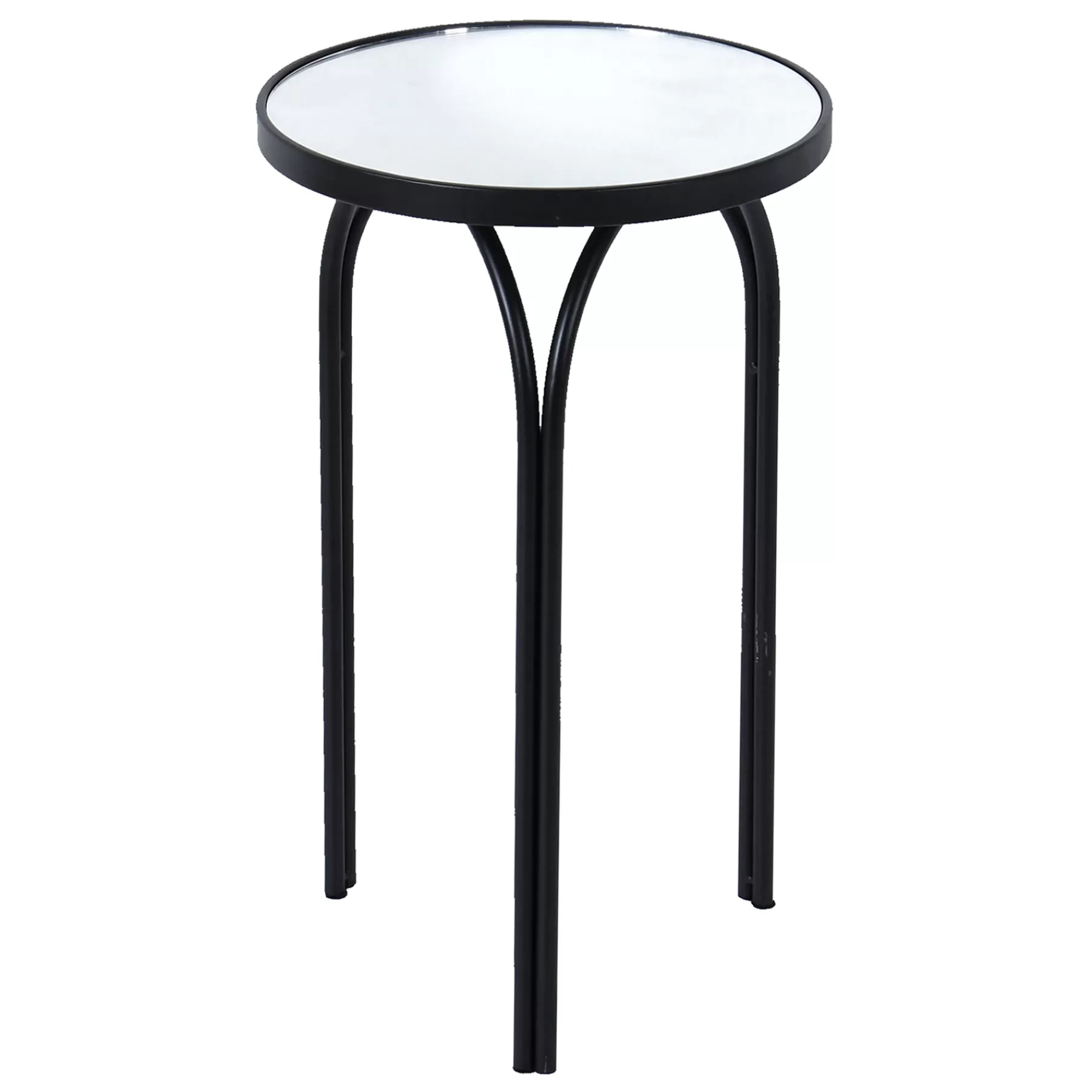 Colton Mirrored-Top Accent Table, Black Promotion^* New