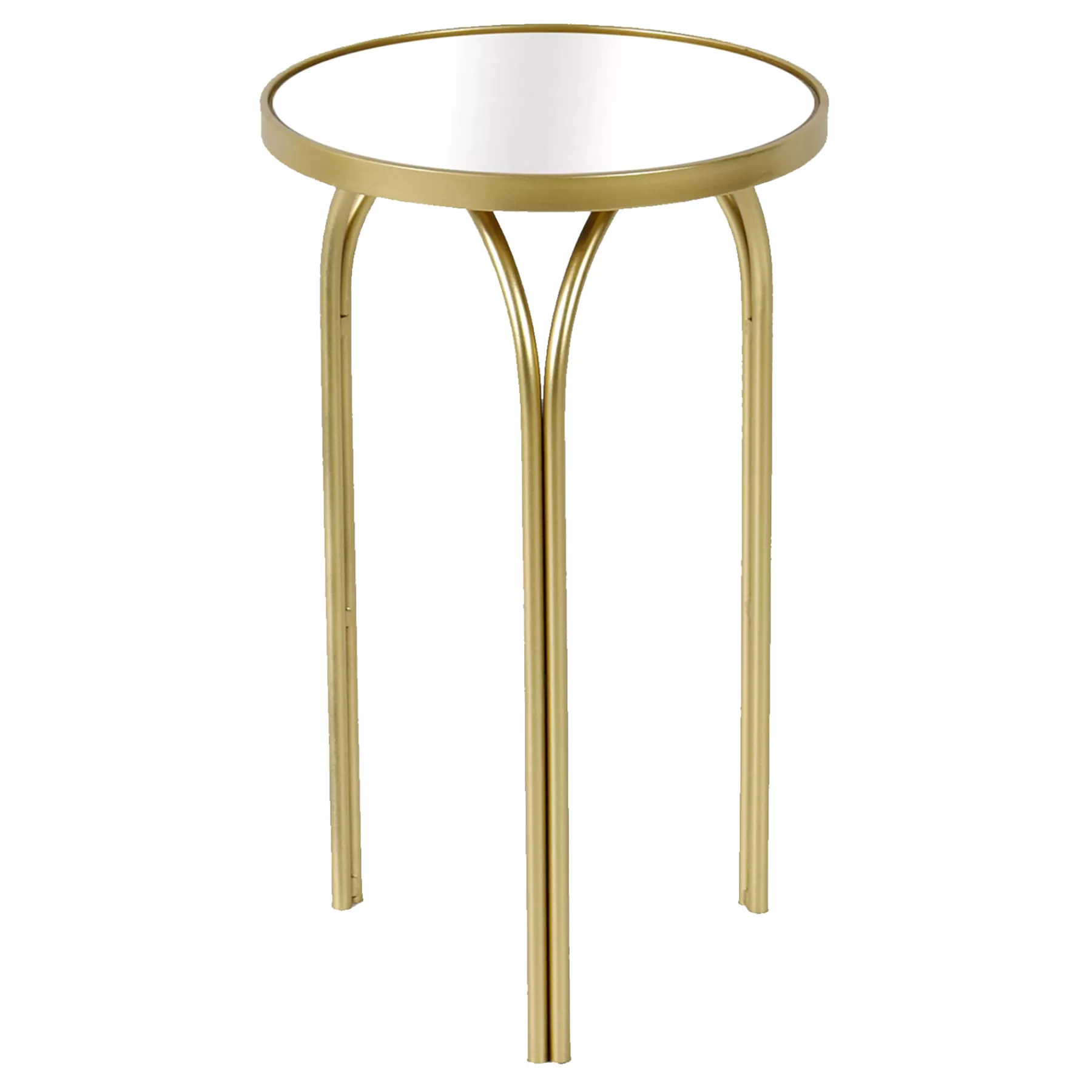 Colton Mirrored-Top Accent Table, Gold Promotion^* Flash Sale