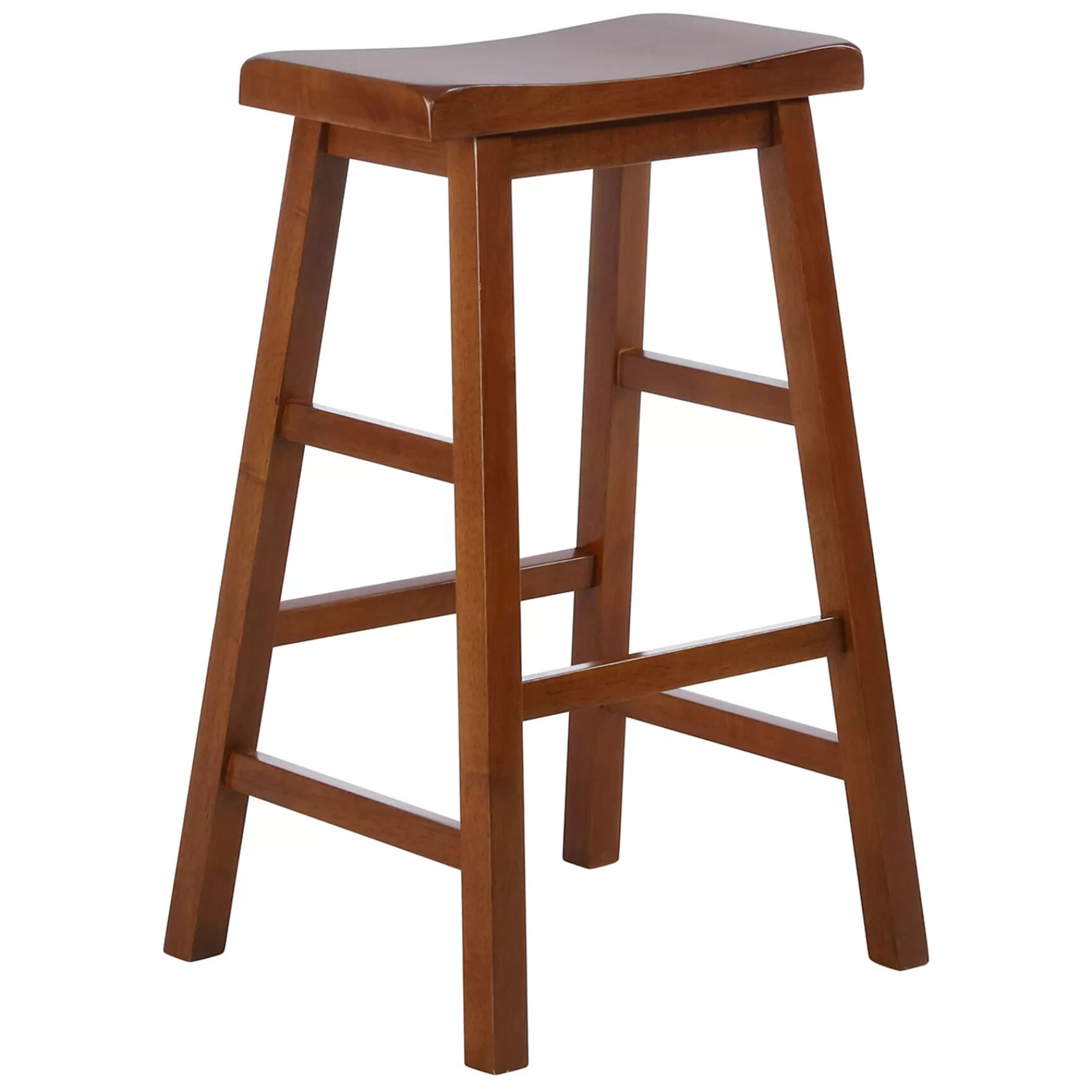 Dark Oak Saddle Backless Barstool, 29 Promotion^* Online