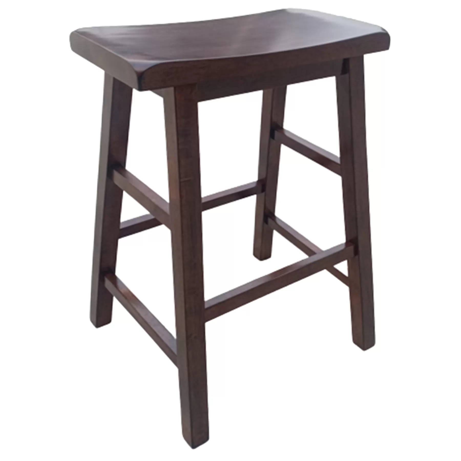 Dark Walnut Saddle Barstool 29 Kd Cheaper^* Best Sale