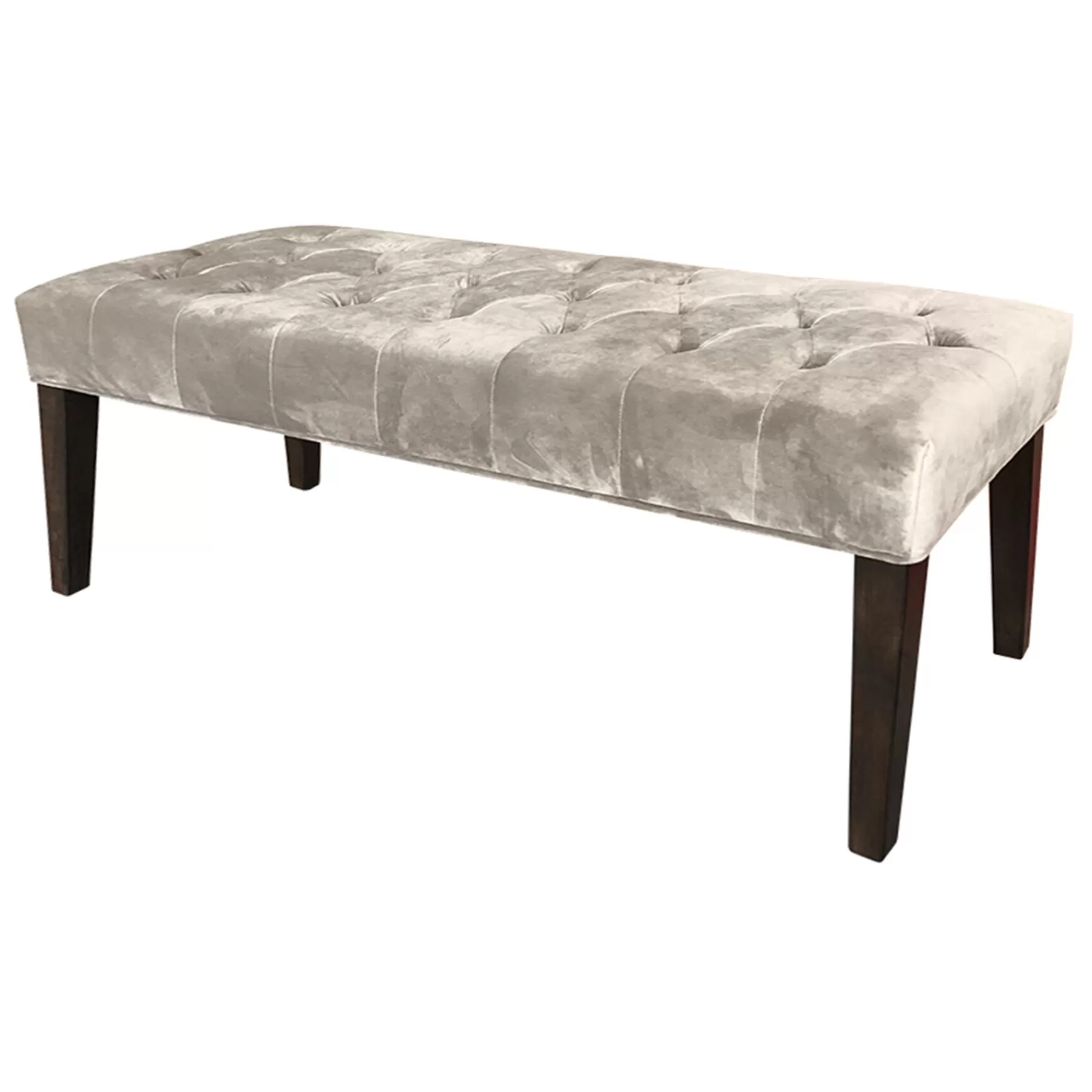 Grace Mitchell Courtney Tufted Bench, Grey Clearance^* Fashion