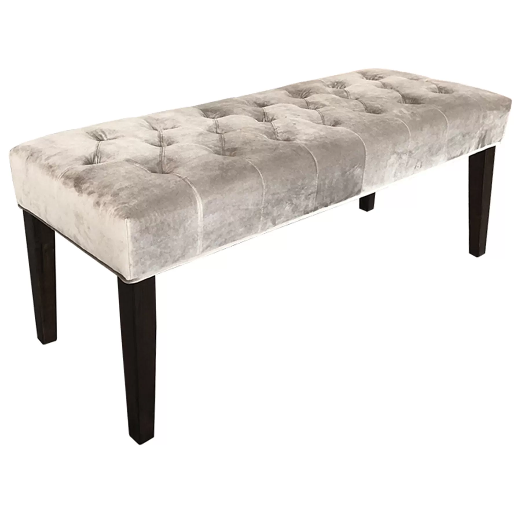 Grace Mitchell Courtney Tufted Bench, Grey Clearance^* Fashion