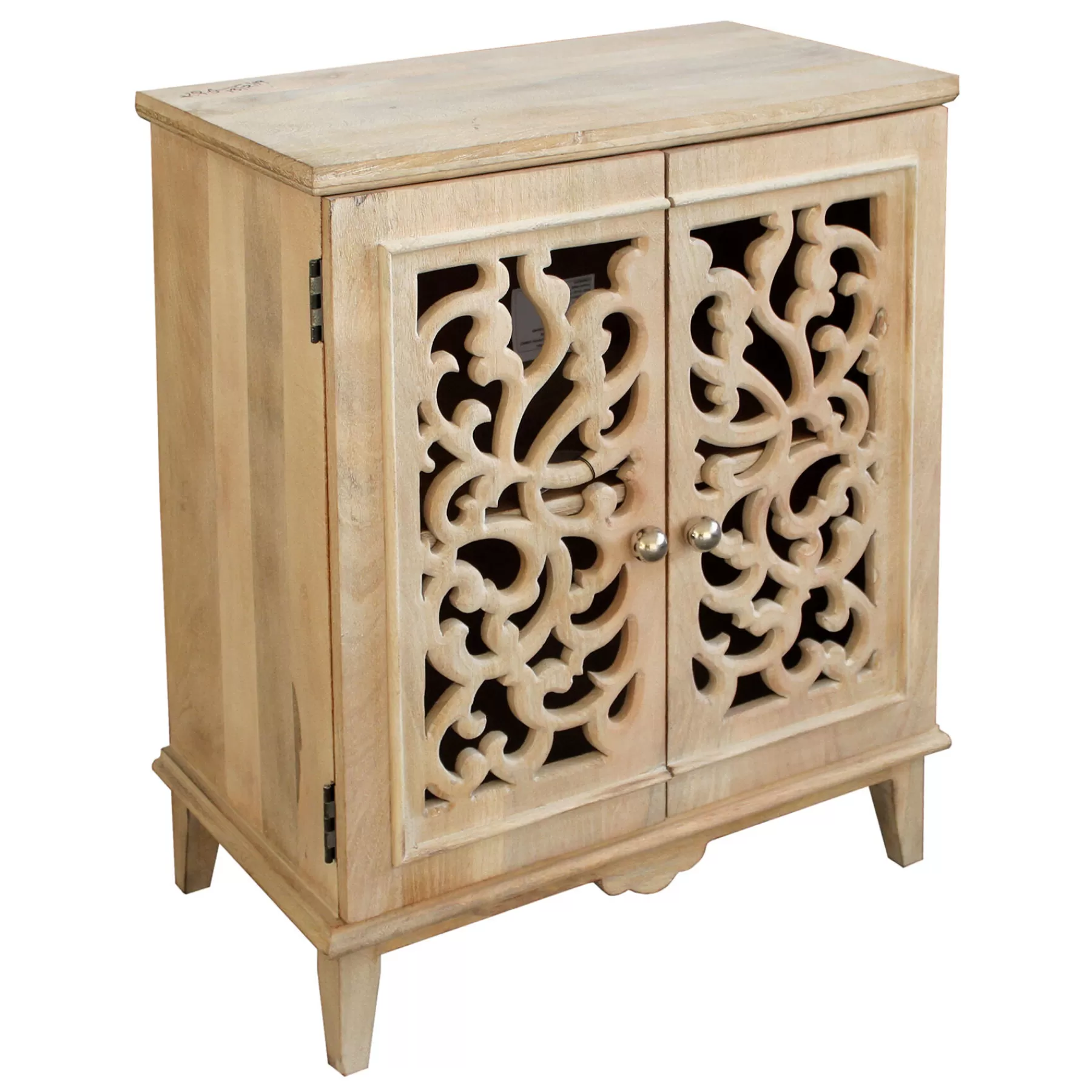 Grace Mitchell Natural Carved 2-Door Cabinet Promotion^* Flash Sale