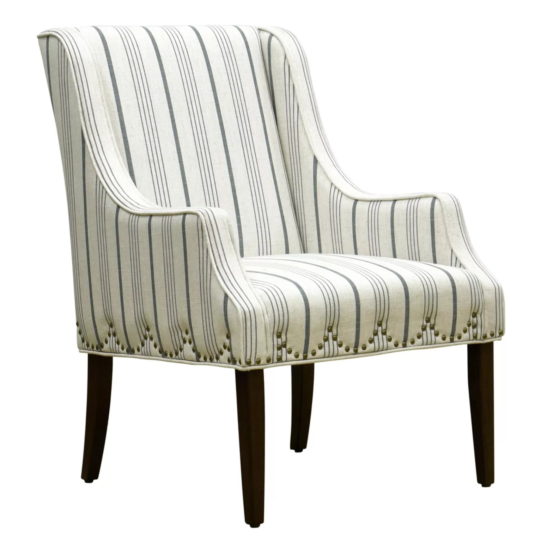 Grace Mitchell Olivia Striped Scalloped Arm Chair Discount^* Best Sale