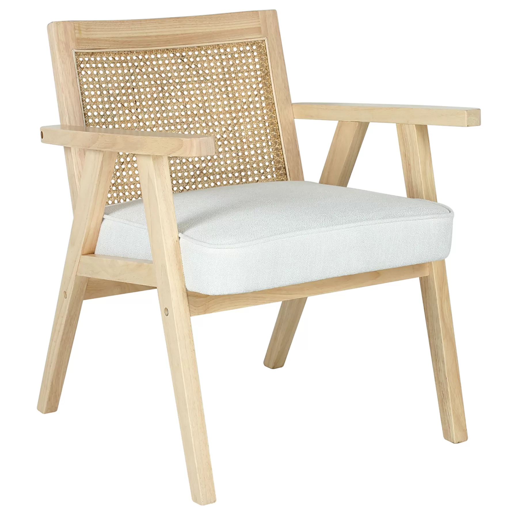 Honeybloom Kanon White Oak Accent Chair Opening Sales^* Best Sale