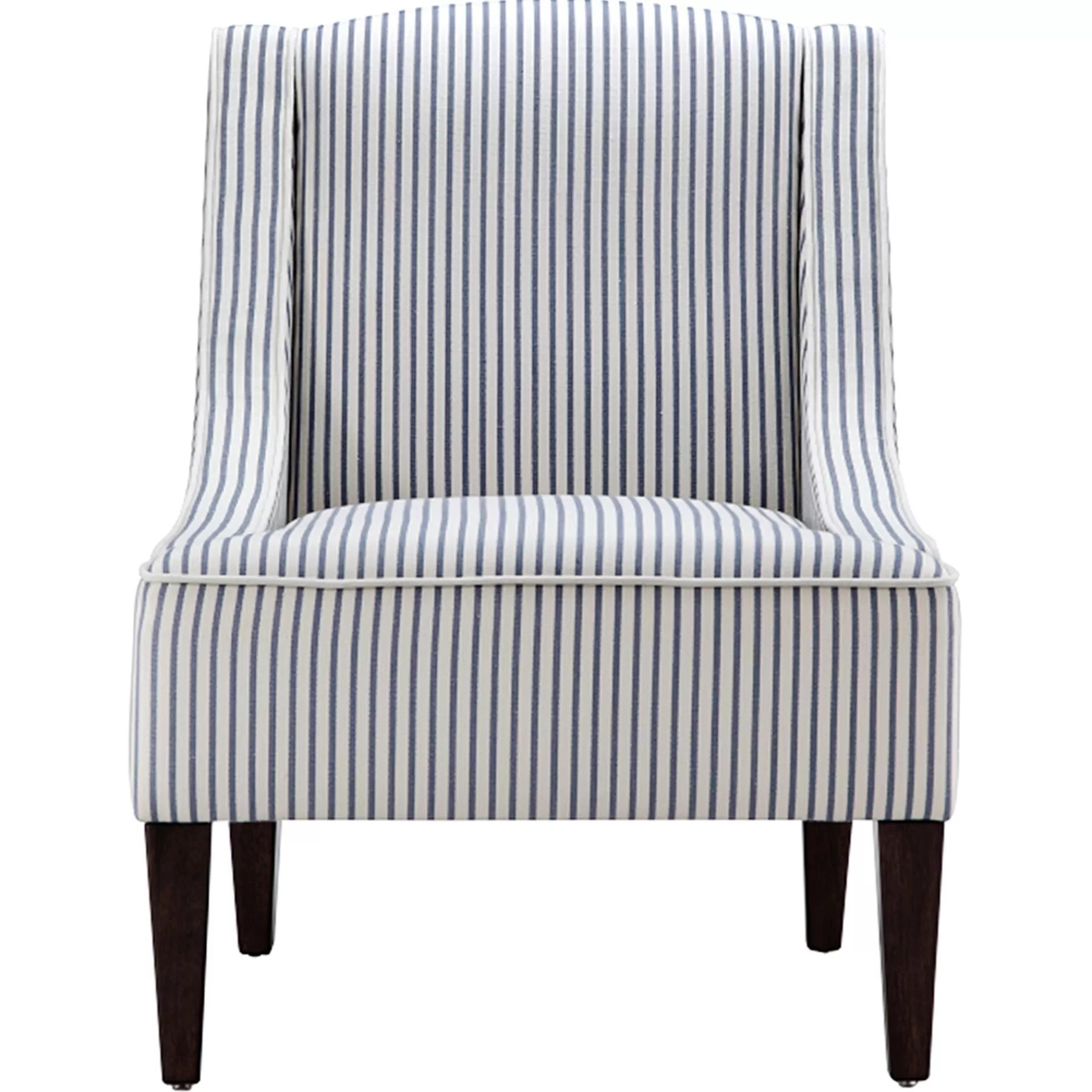 Honeybloom Kayson Blue Striped Accent Chair Promotion^* Fashion