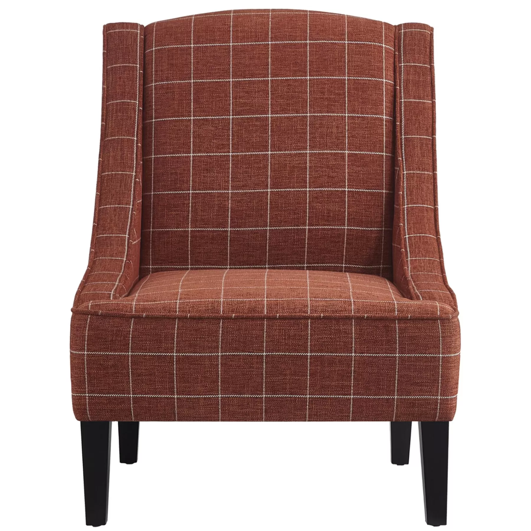 Honeybloom Kayson Paprika Plaid Accent Chair Low Price^* Best Sale