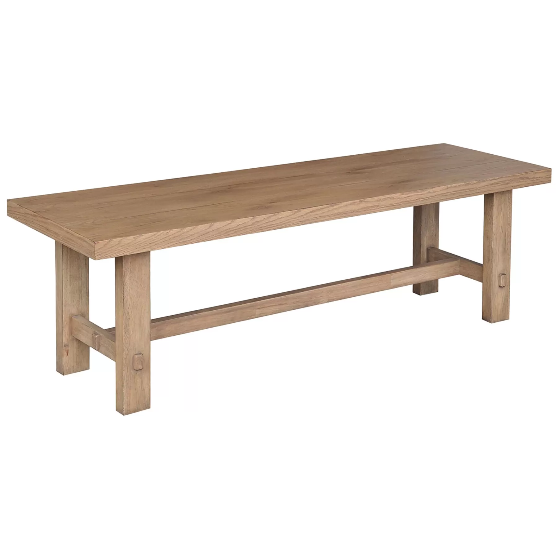 Honeybloom Massena Natural Wood Dining Bench, 60 Cheaper^* Outlet