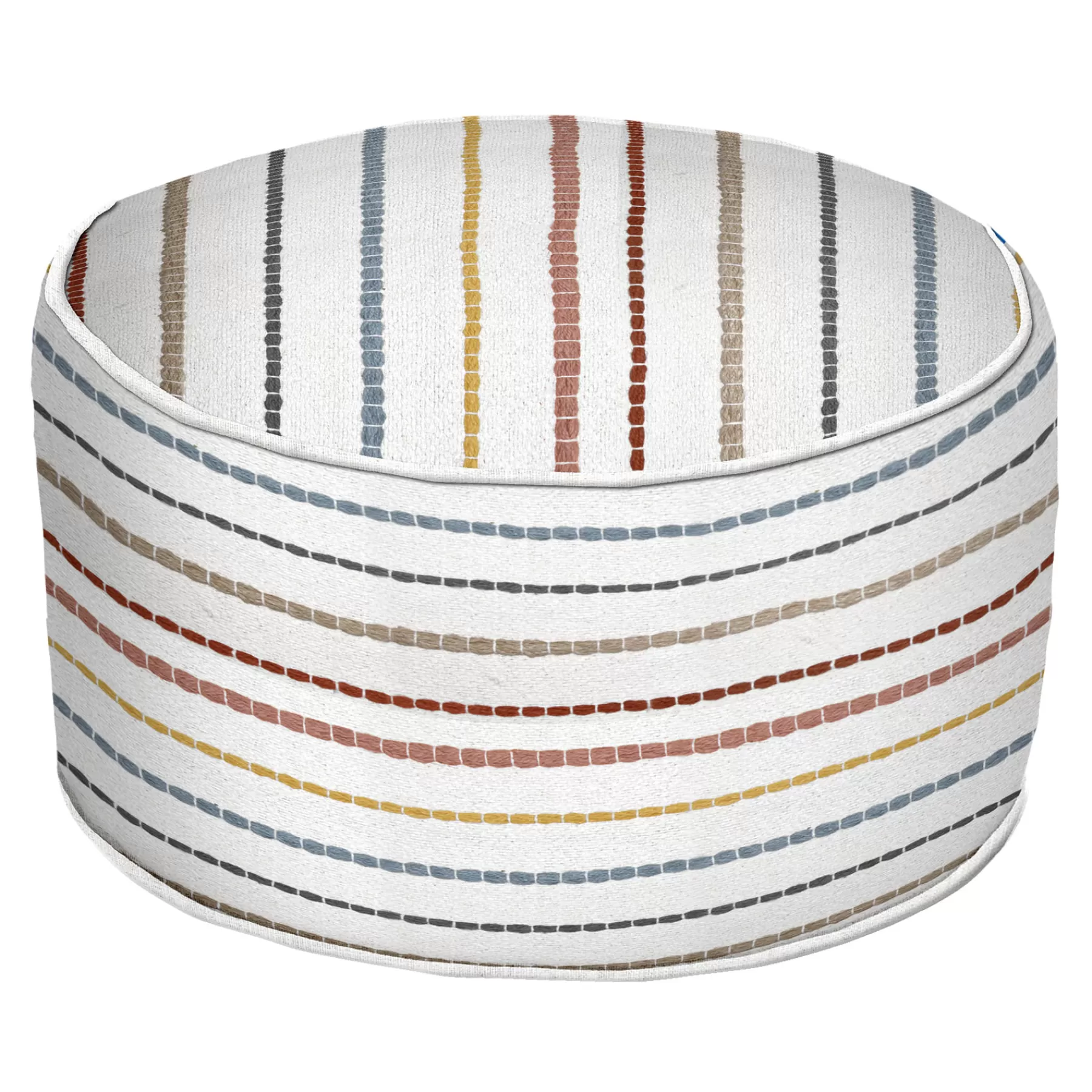 Honeybloom Rainbow Striped Pouf, 20 14 Discount Online^* Cheap