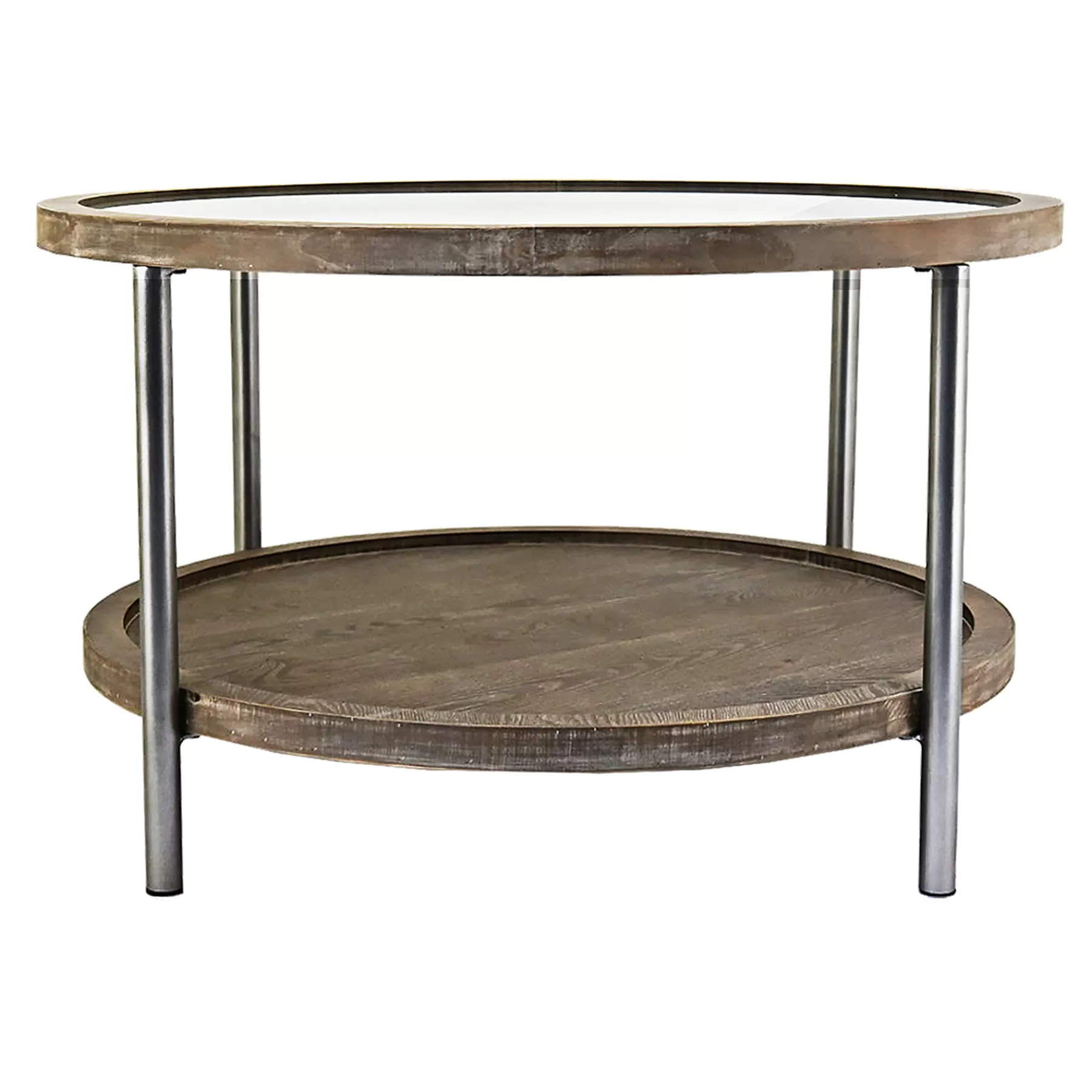 Hudson Glass-Top Round Coffee Table Cheaper^* Cheap