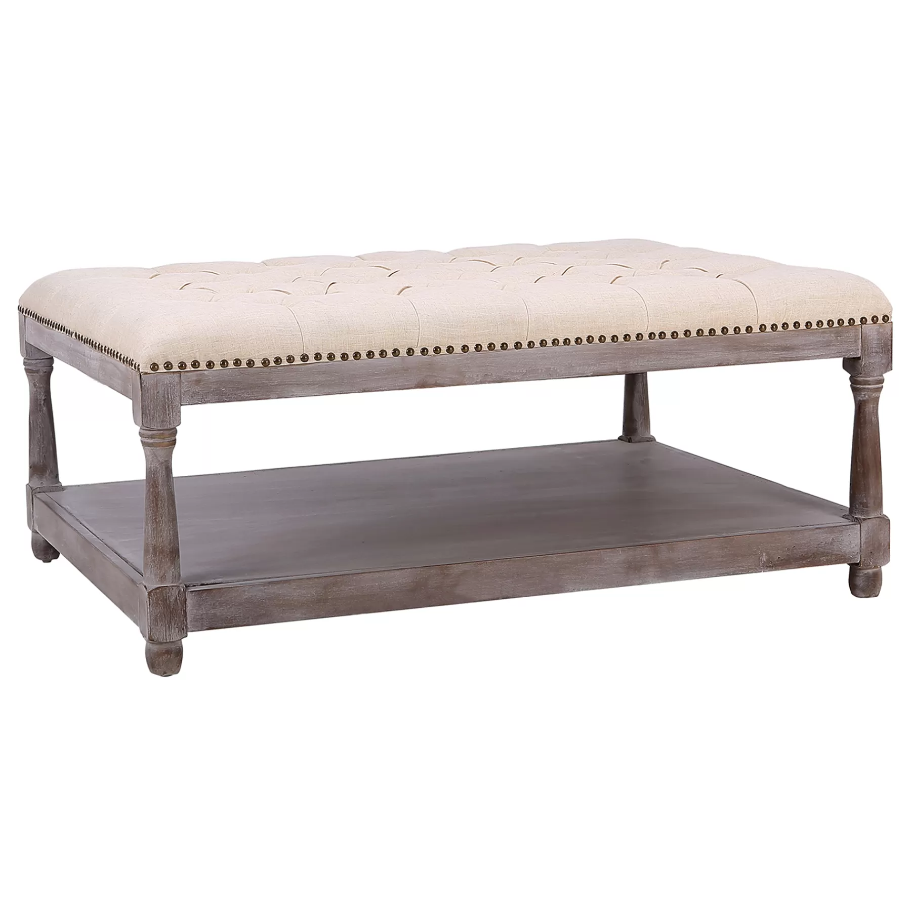 Jardan Tufted Ottoman Natural Kd Opening Sales^* Clearance