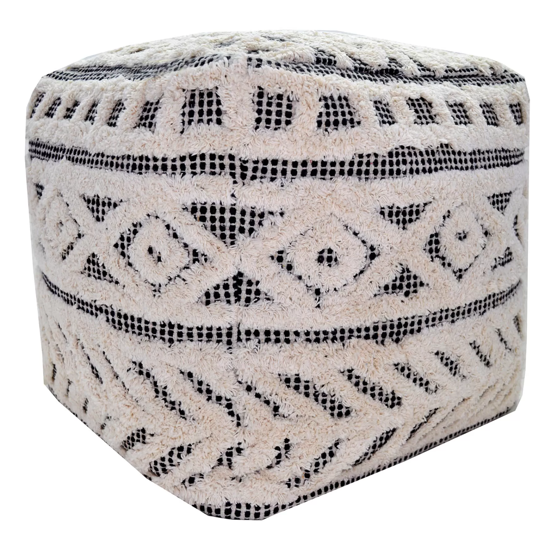 Kai Diamond Tufted Pouf, 16 Outlet^* Fashion