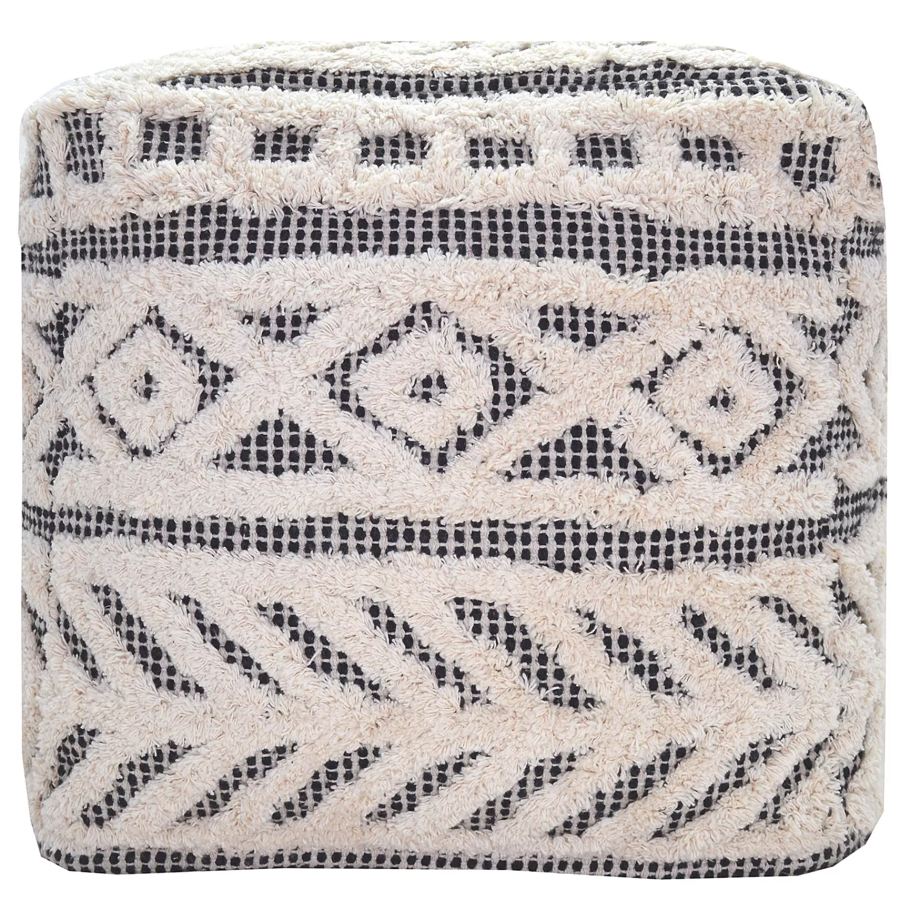 Kai Diamond Tufted Pouf, 16 Outlet^* Fashion