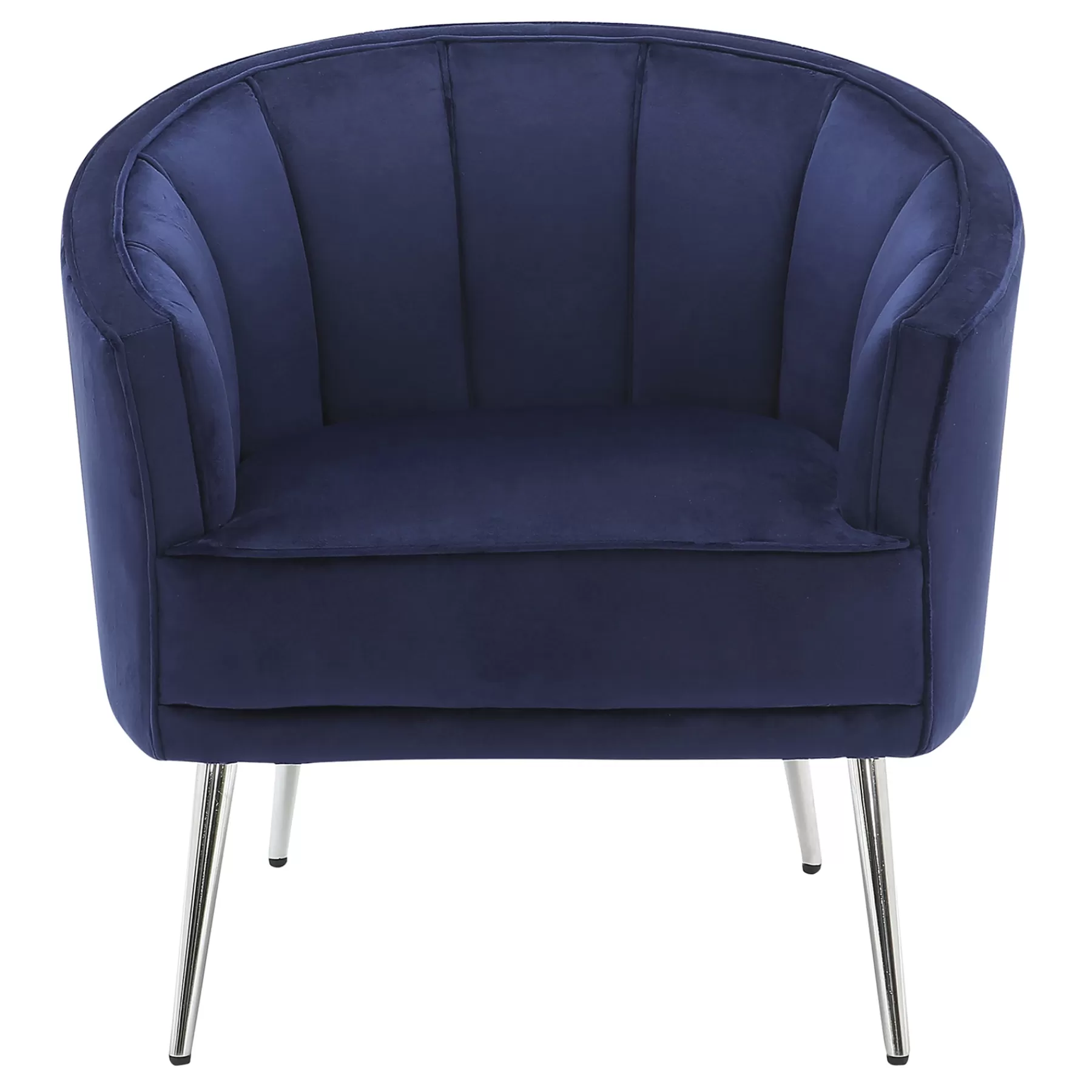 Laila Ali Avani Blue Velvet Accent Chair Opening Sales^* Cheap