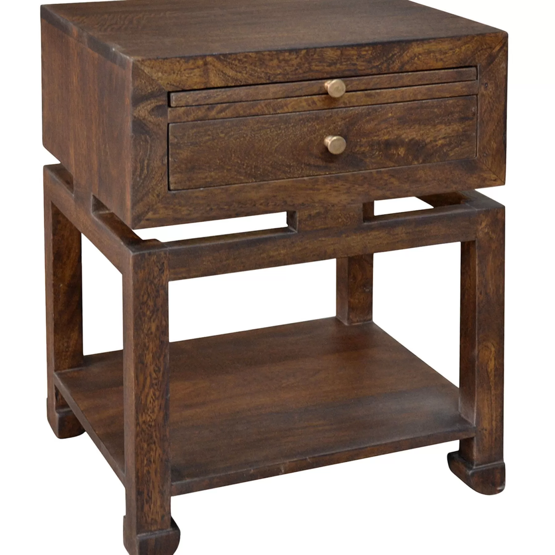 Maddison Chestnut Wood Side Table With Drawer Discount^* Outlet