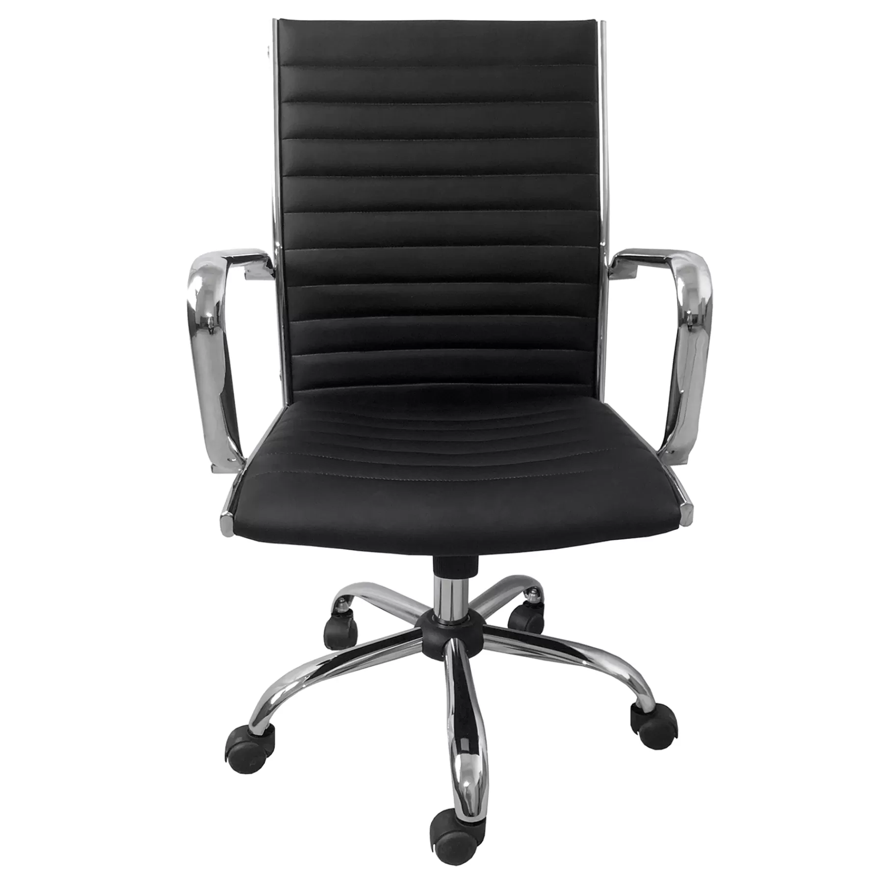 Maxwell Adjustable Faux Leather Office Chair, Black Flash Sale^* Sale