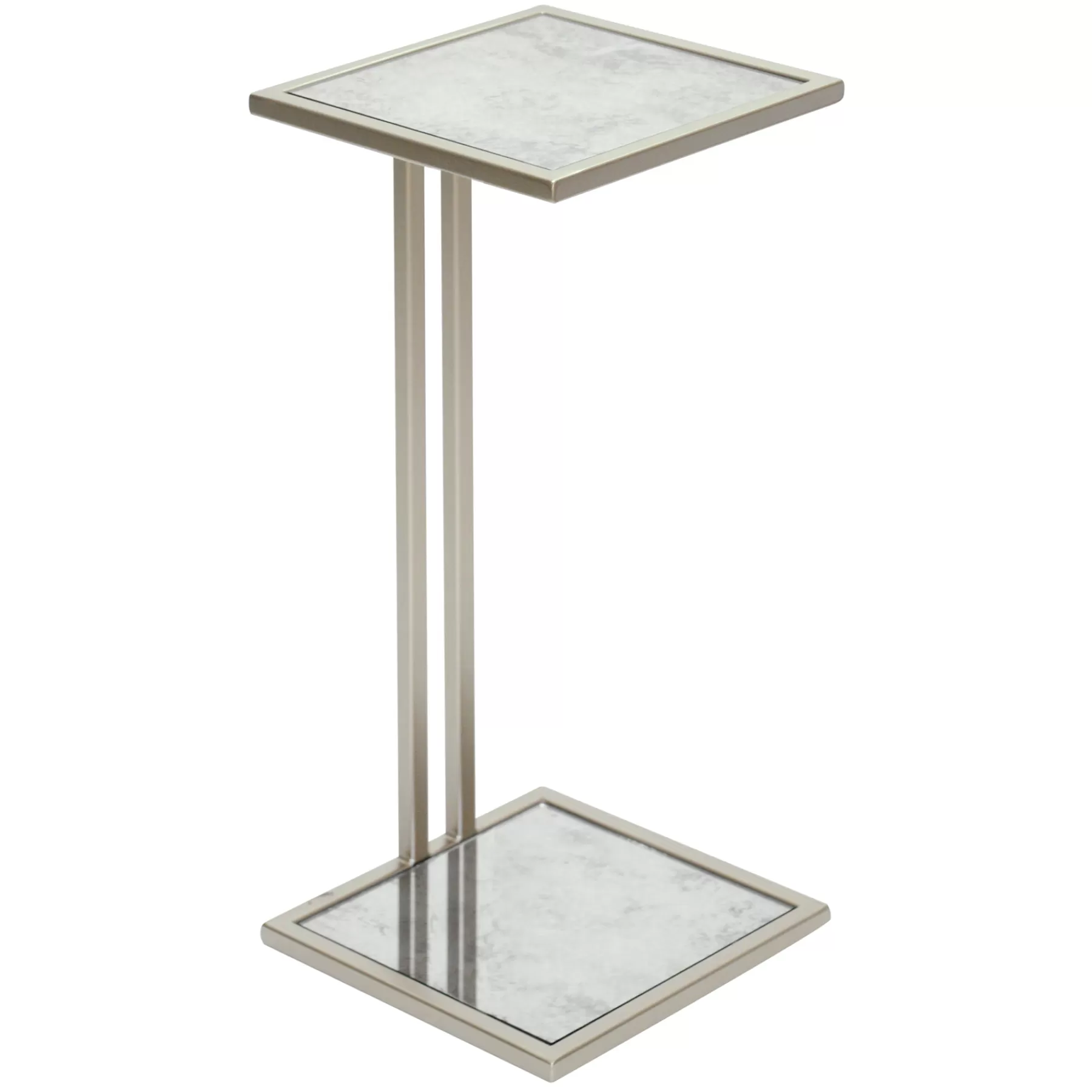 Mirrored Gold Metal Drink Table Less Expensive^* Store