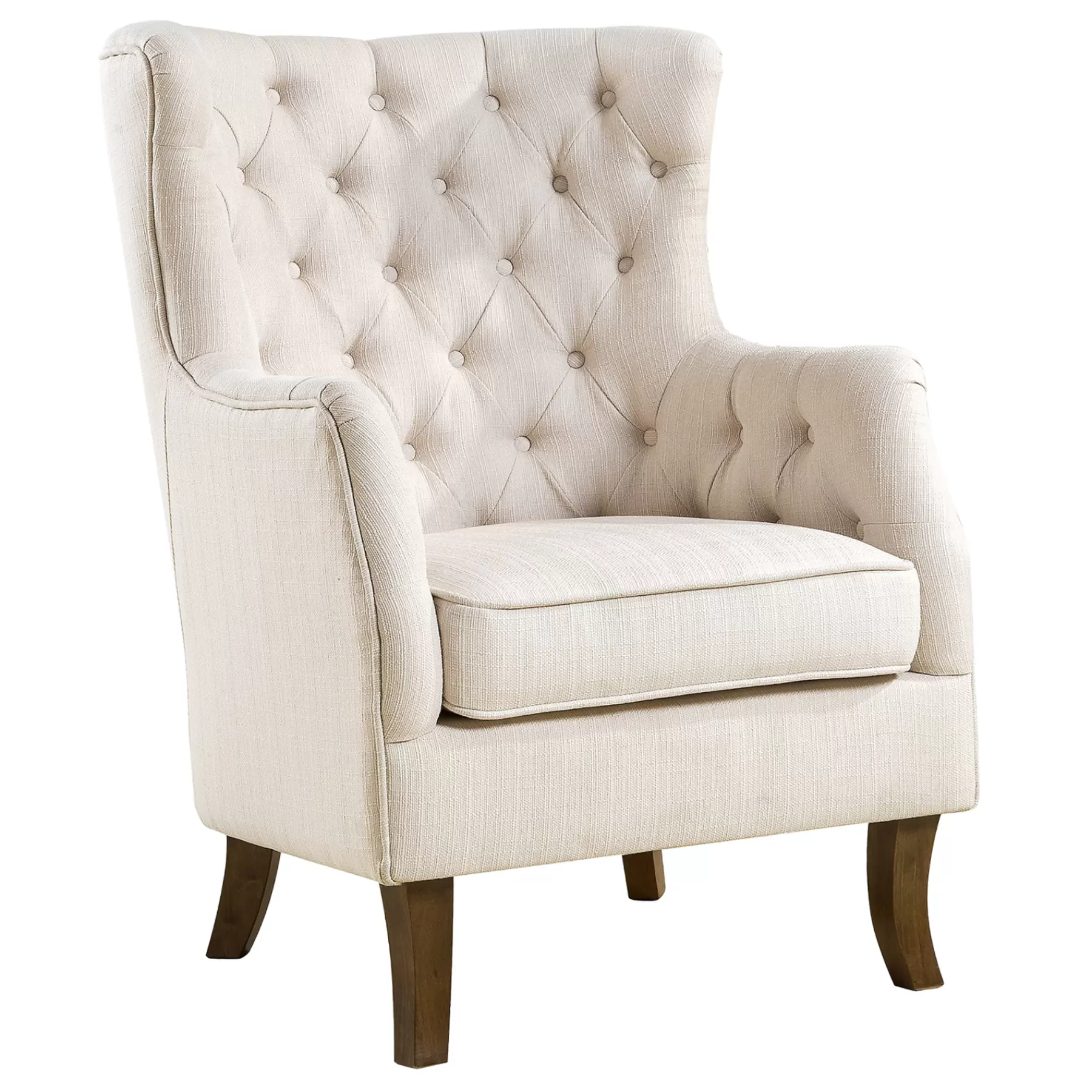 Norfolk White Tufted Accent Chair, Kd Opening Sales^* Clearance