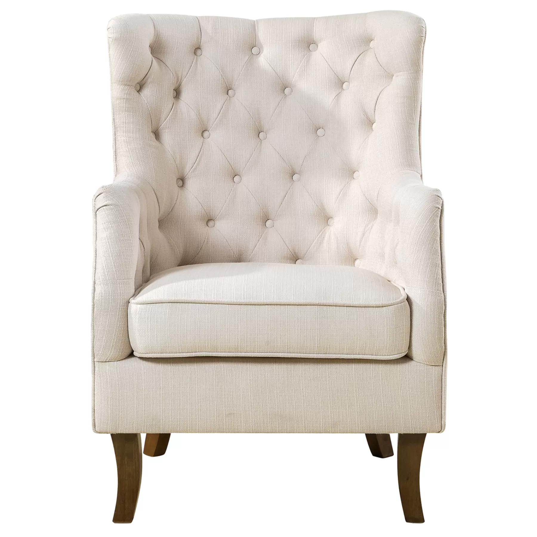 Norfolk White Tufted Accent Chair, Kd Opening Sales^* Clearance