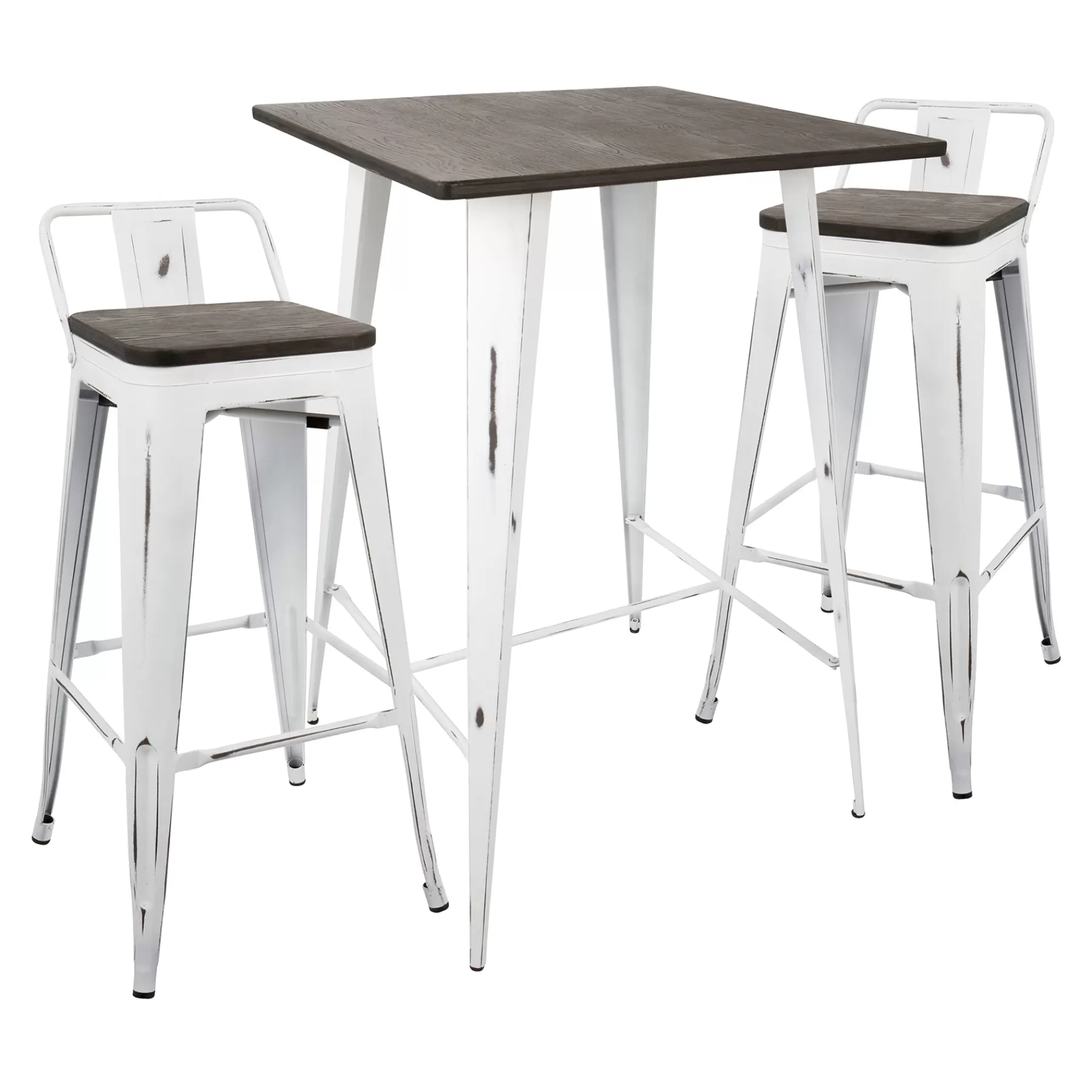 Oregon 3-Piece White Dining Table Set Premium^* Store