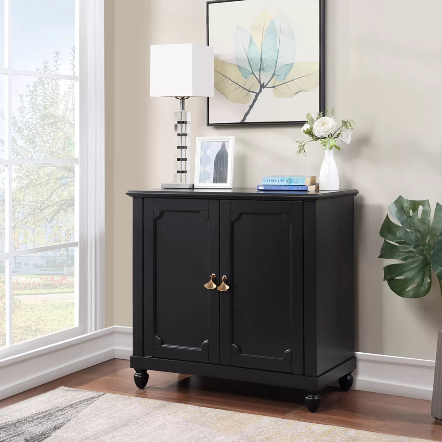 Providence Asbury Black 2-Door Cabinet Cheaper^* Cheap