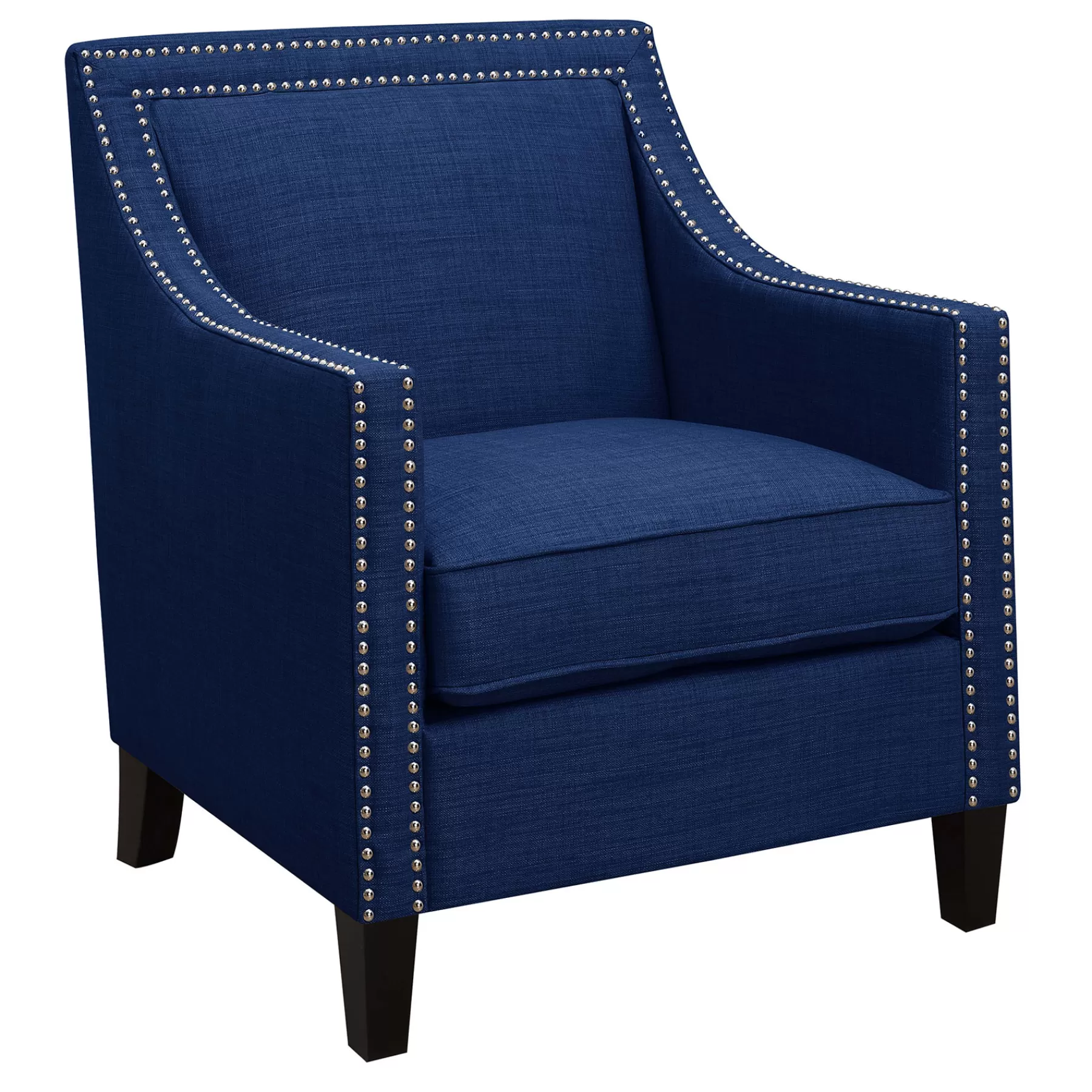 Providence Erica Studded Accent Chair, Blue Outlet^* Sale