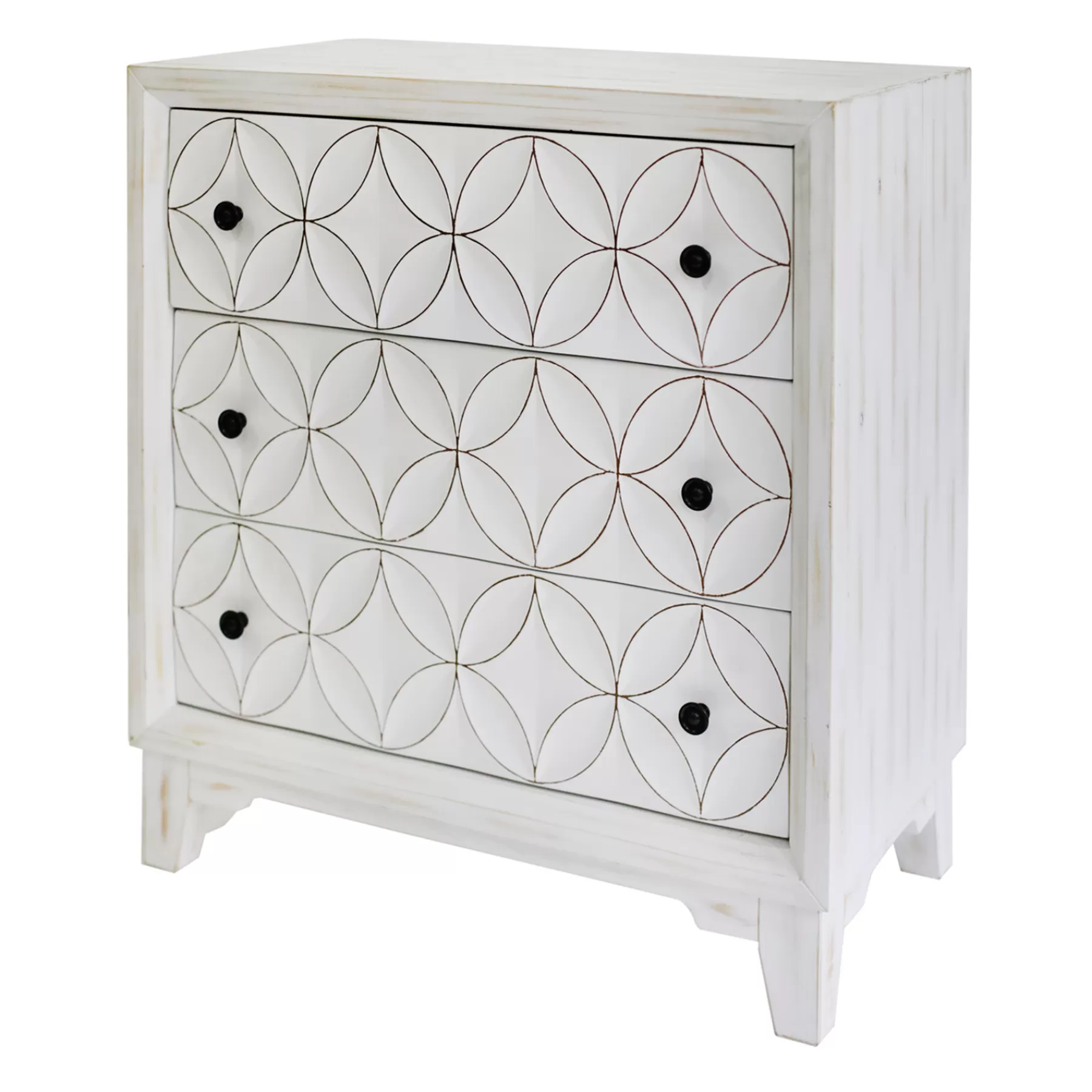 Providence Lorie White 3-Drawer Cabinet Discount Online^* Fashion