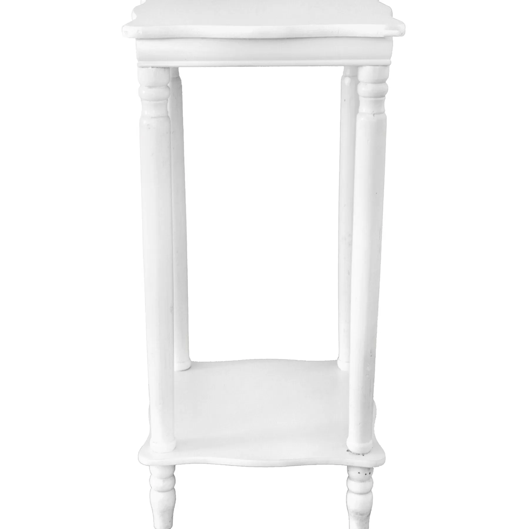 Providence White Wood Square Plant Stand, 24 Discount^* Cheap