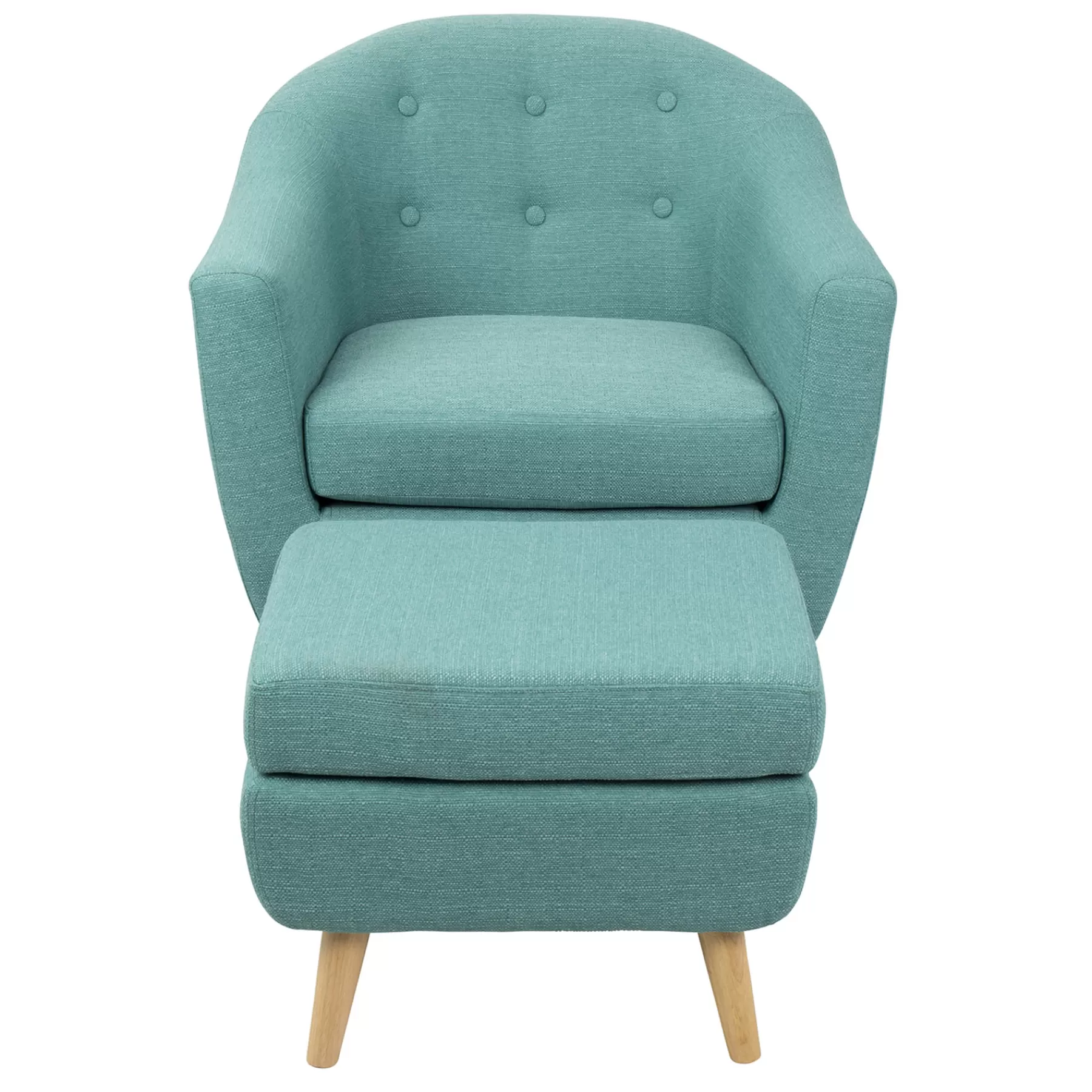 Rockwell Accent Chair & Ottoman Set, Teal Clearance^* New