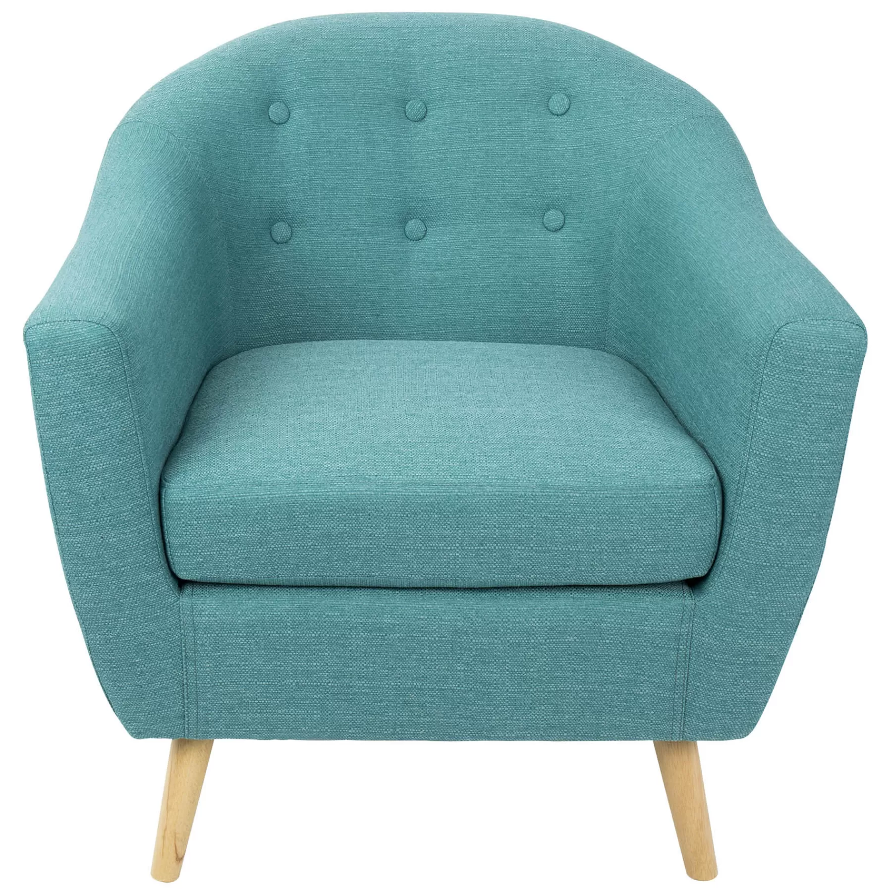 Rockwell Teal Mid-Century Modern Accent Chair Gift Selection^* Online