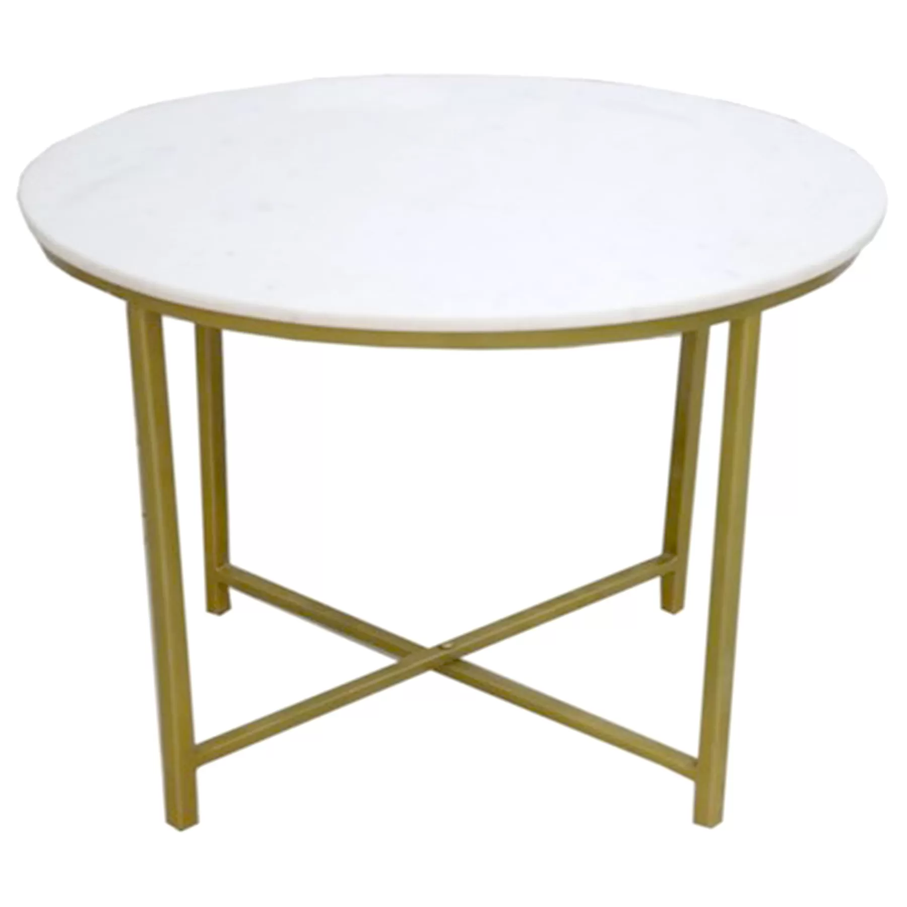 Round Gold Coffee Table With Marble Top Low Price^* Clearance