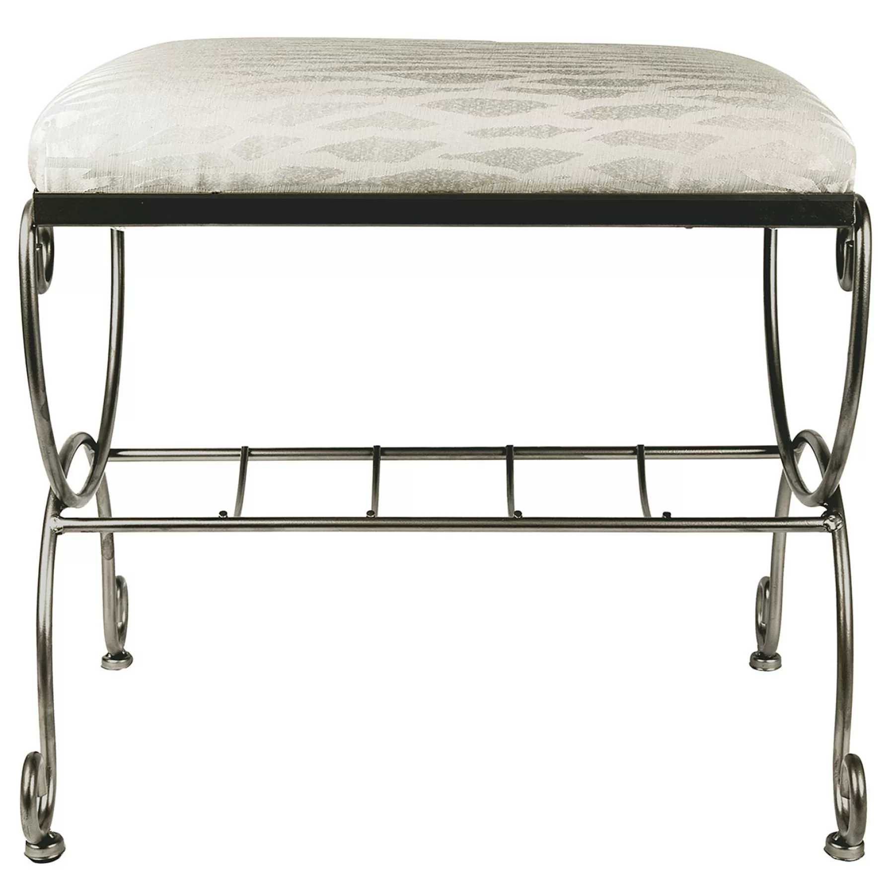 Silver & Ivory Vanity Bench Premium^* Sale