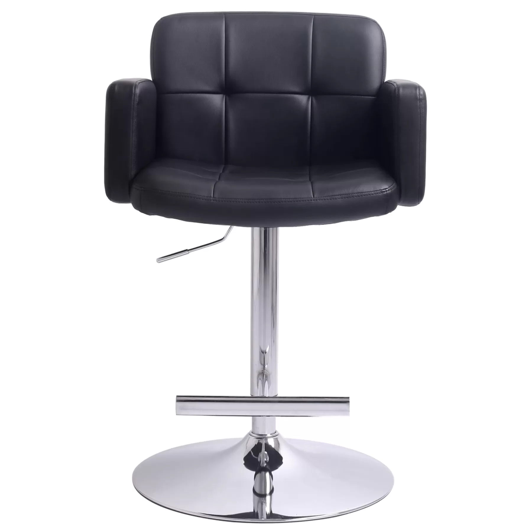 Stout Adjustable Faux Leather Barstool, Black Fashion^* Online