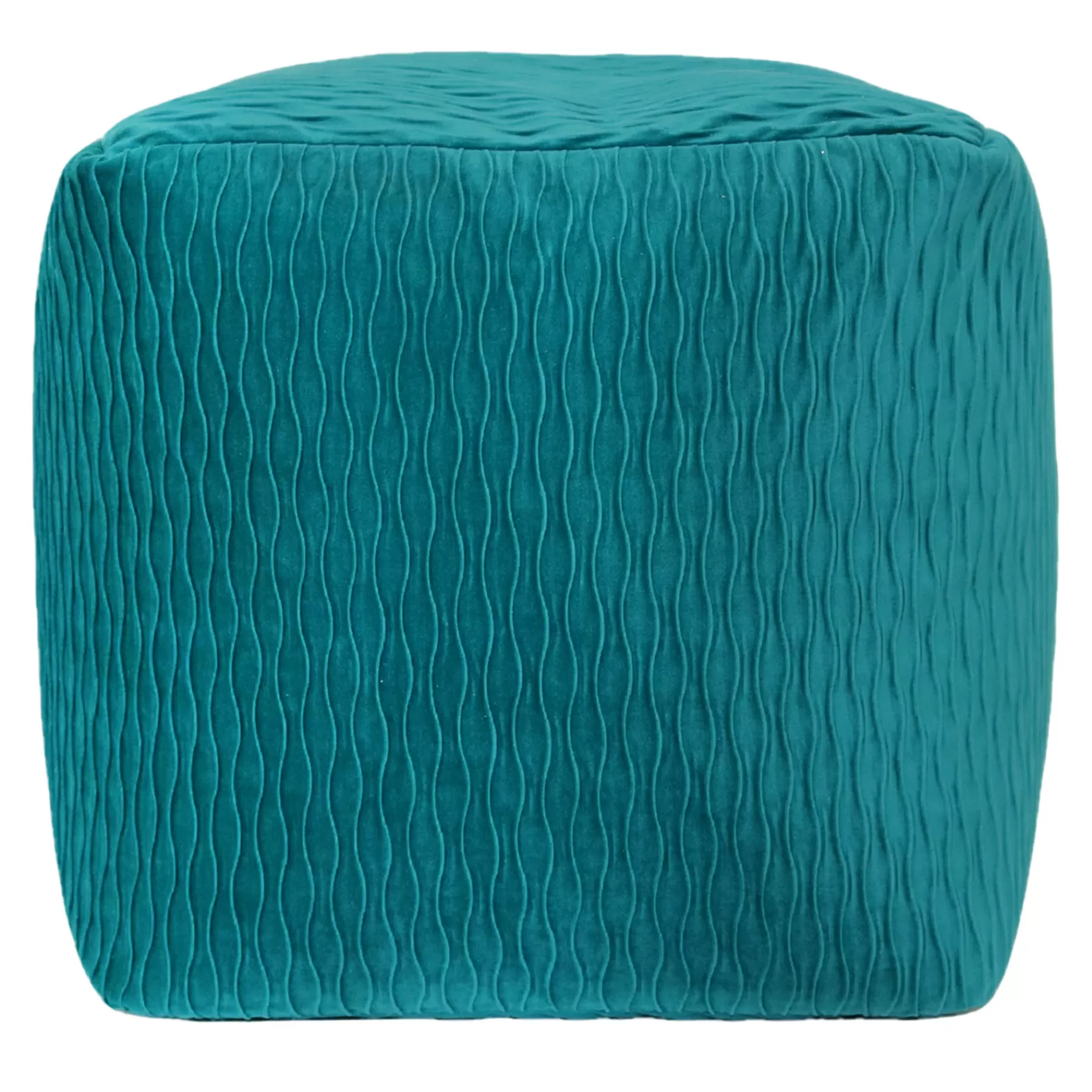 Teal Ripple Pouf Bargain Sale^* Online