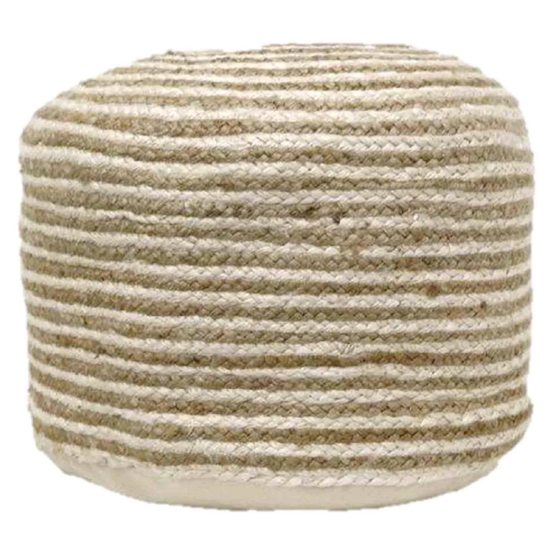 Tracey Boyd Striped Jute Pouf Bargain Sale^* Discount