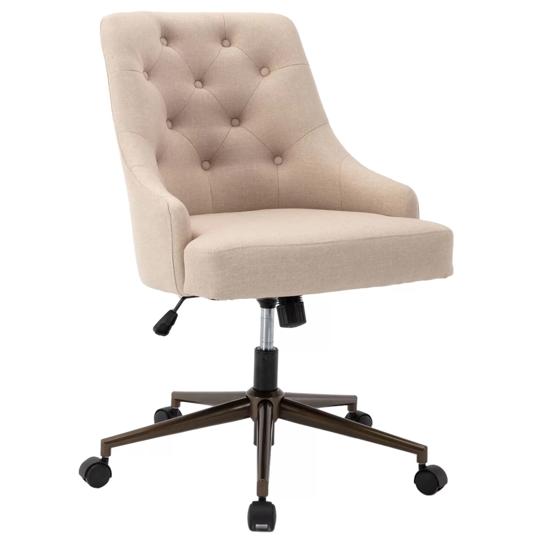 Tufted Cream Adjustable Office Chair Promotion^* Cheap