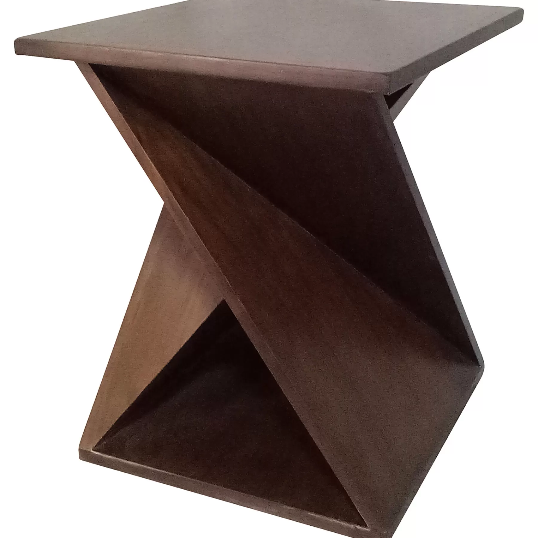 Twisted Brown End Table Good Quality^* Best