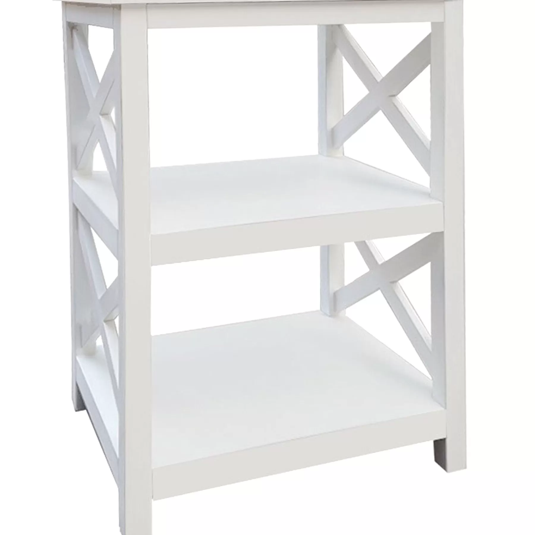 White 2-Tier Xavier Accent Table, 26 Opening Sales^* Flash Sale