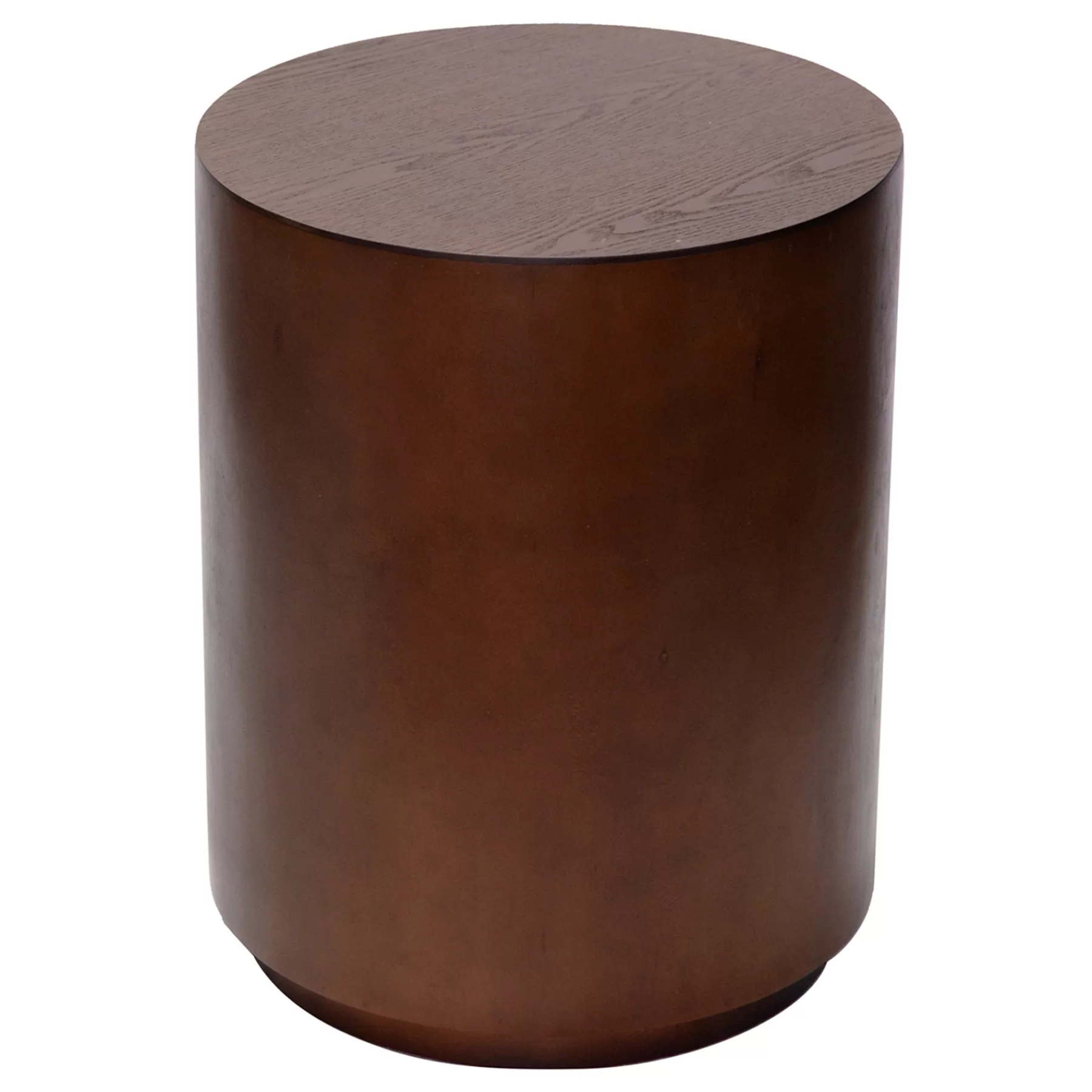 Winslow Round Wooden End Table, Brown Bargain Sale^* Clearance