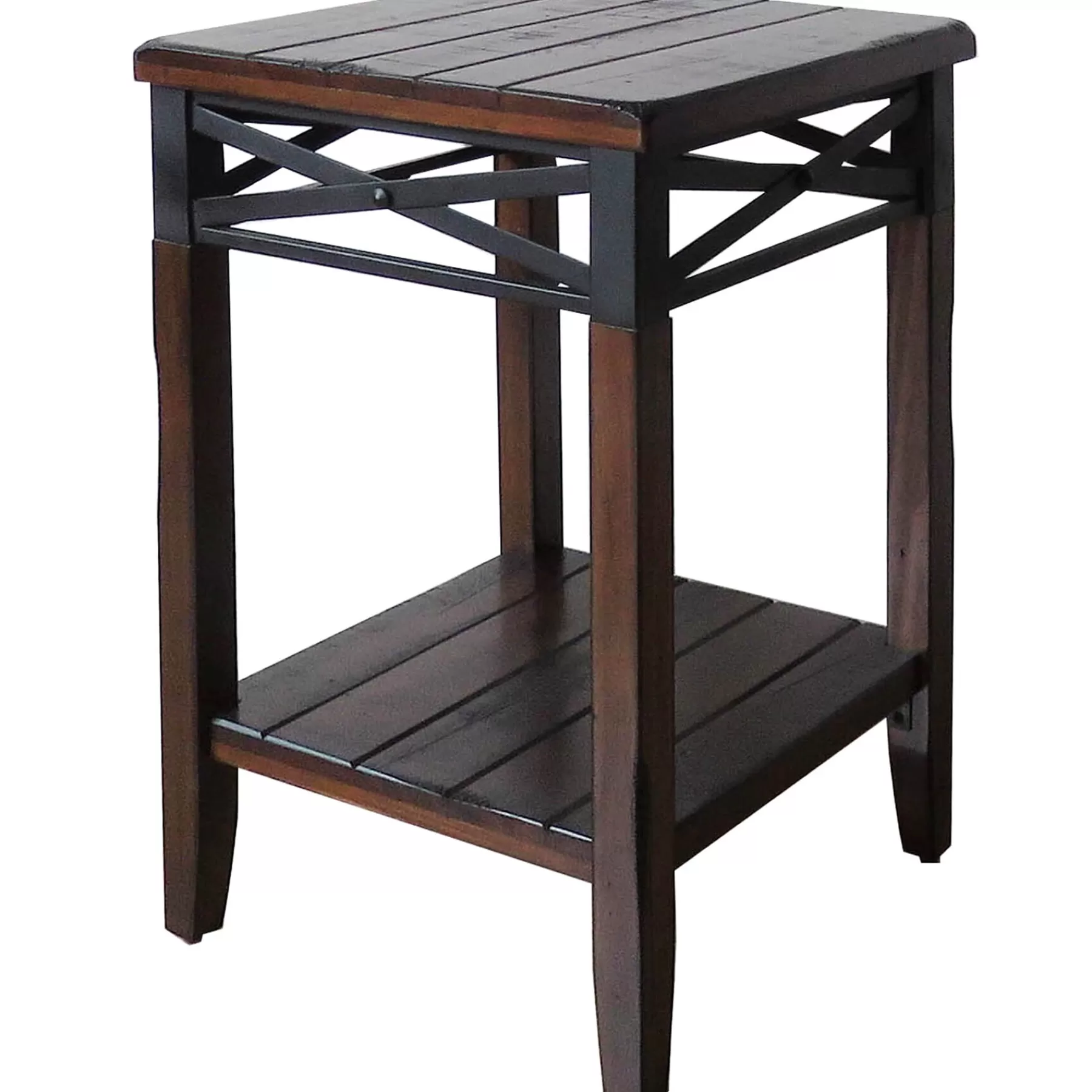 Wood/Metal X Band Plant Stand Discount Online^* Clearance